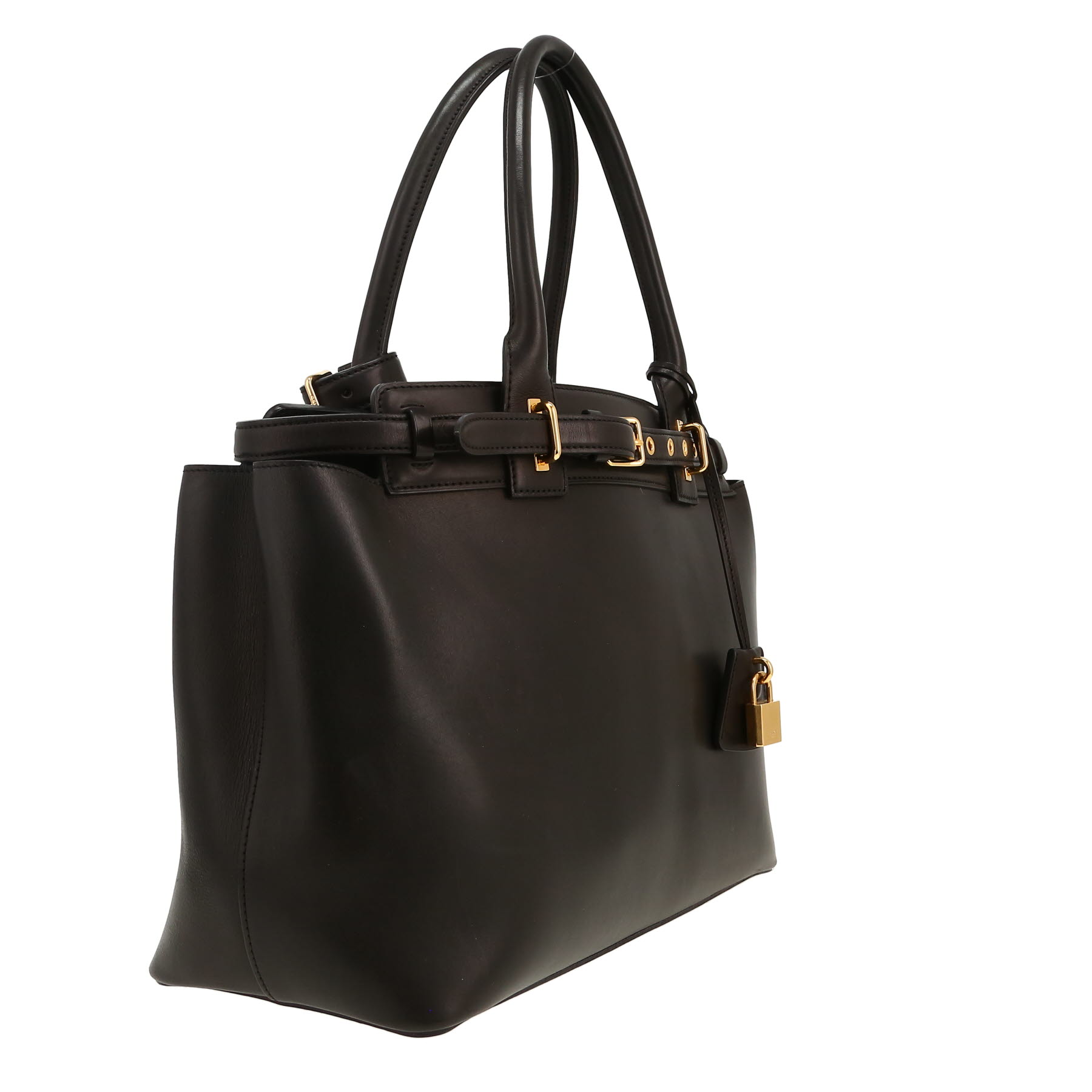 Sac cabas Celine  Conti en cuir noir