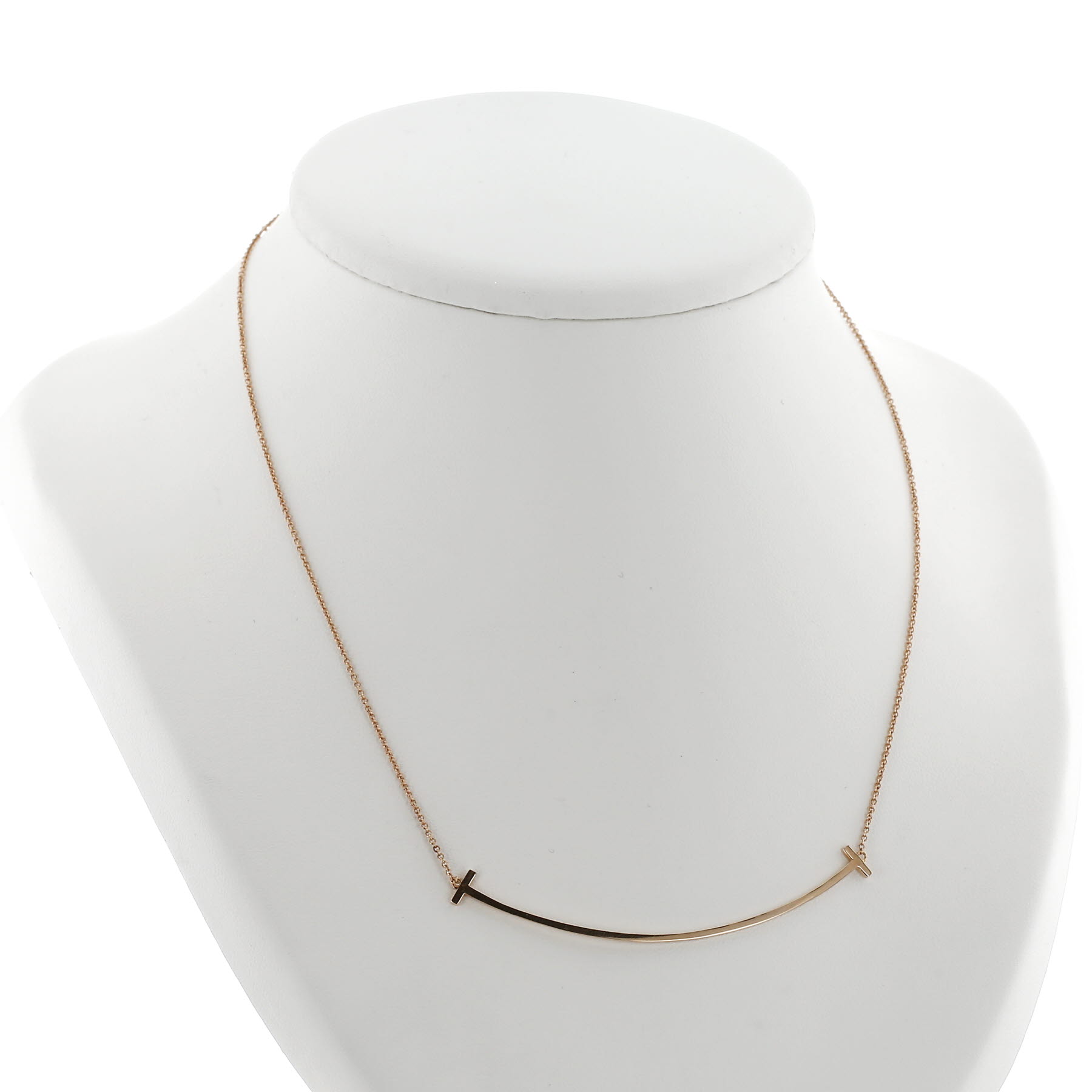 Collana Tiffany & Co Smile T in oro rosa