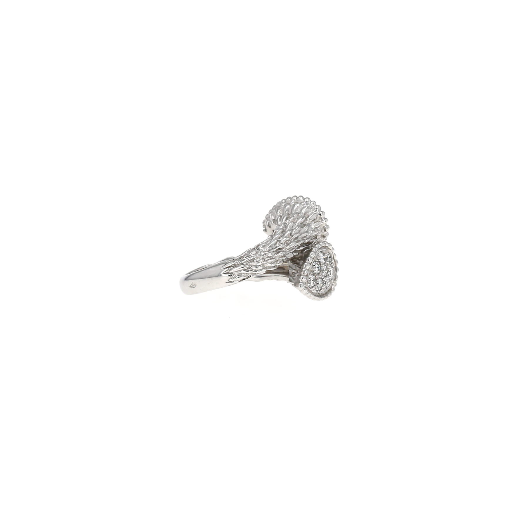 Bague Boucheron Serpent Bohème Toi & Moi motif S en or blanc et diamants