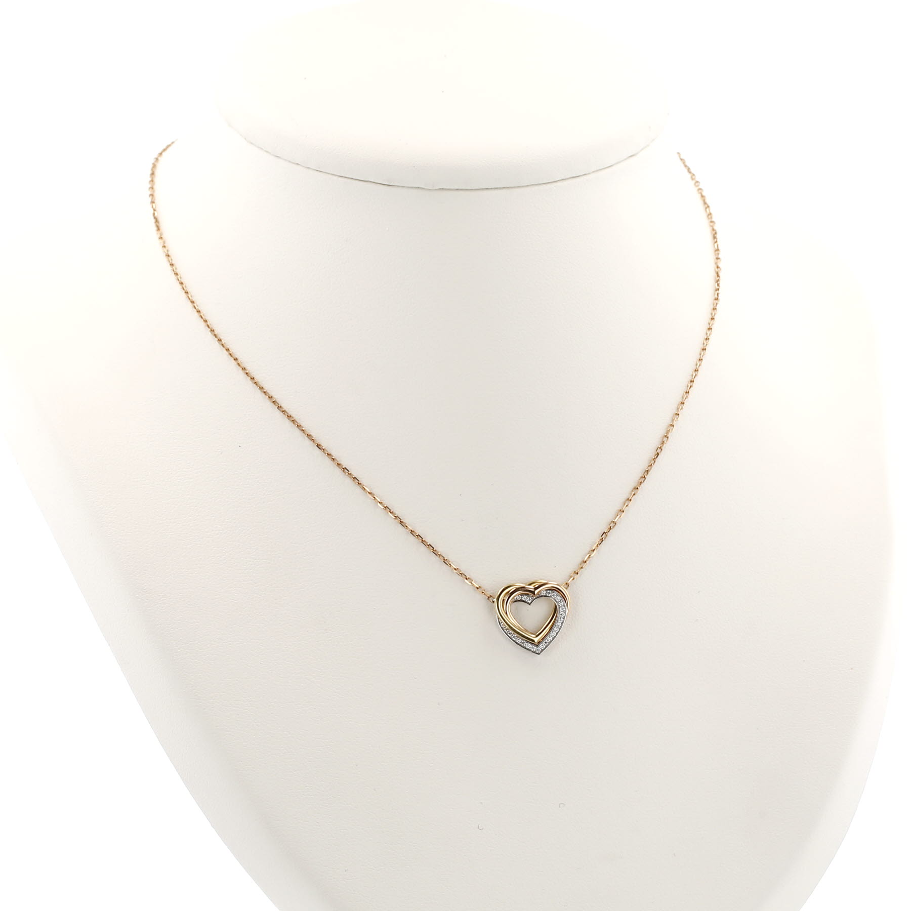 Collana Cartier Trinity in 3 ori e diamanti