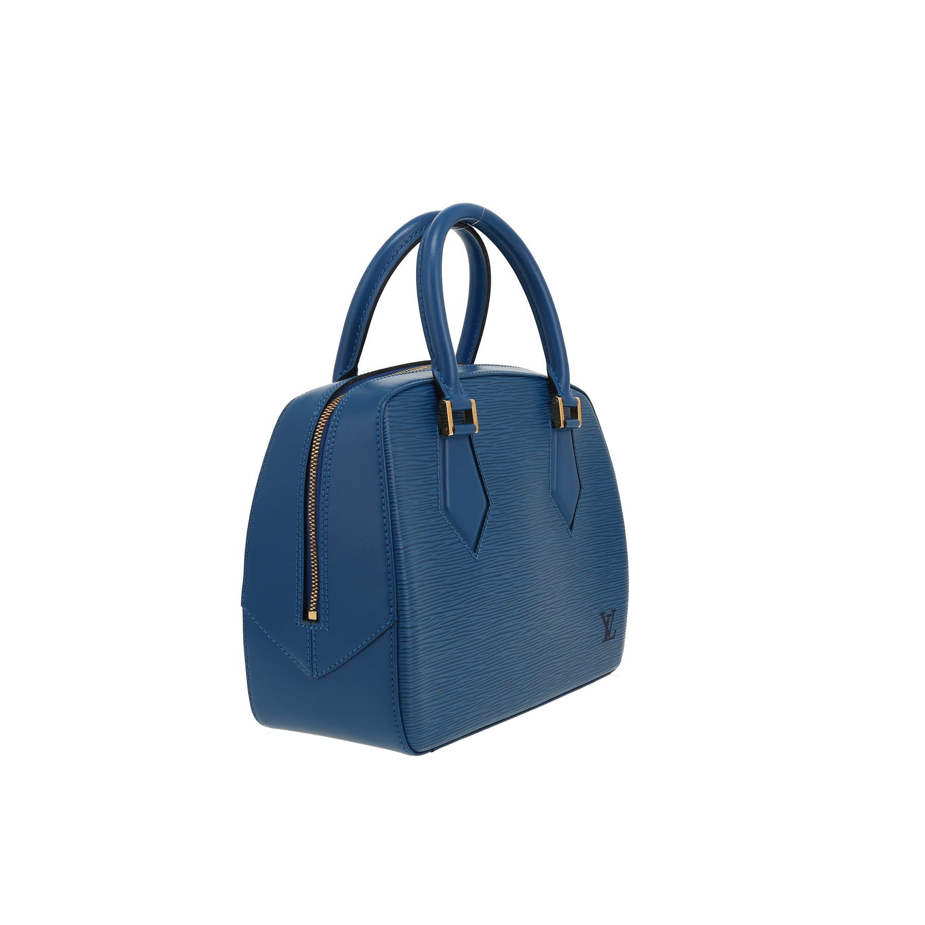 Louis Vuitton  Sablons handbag  in blue epi leather
