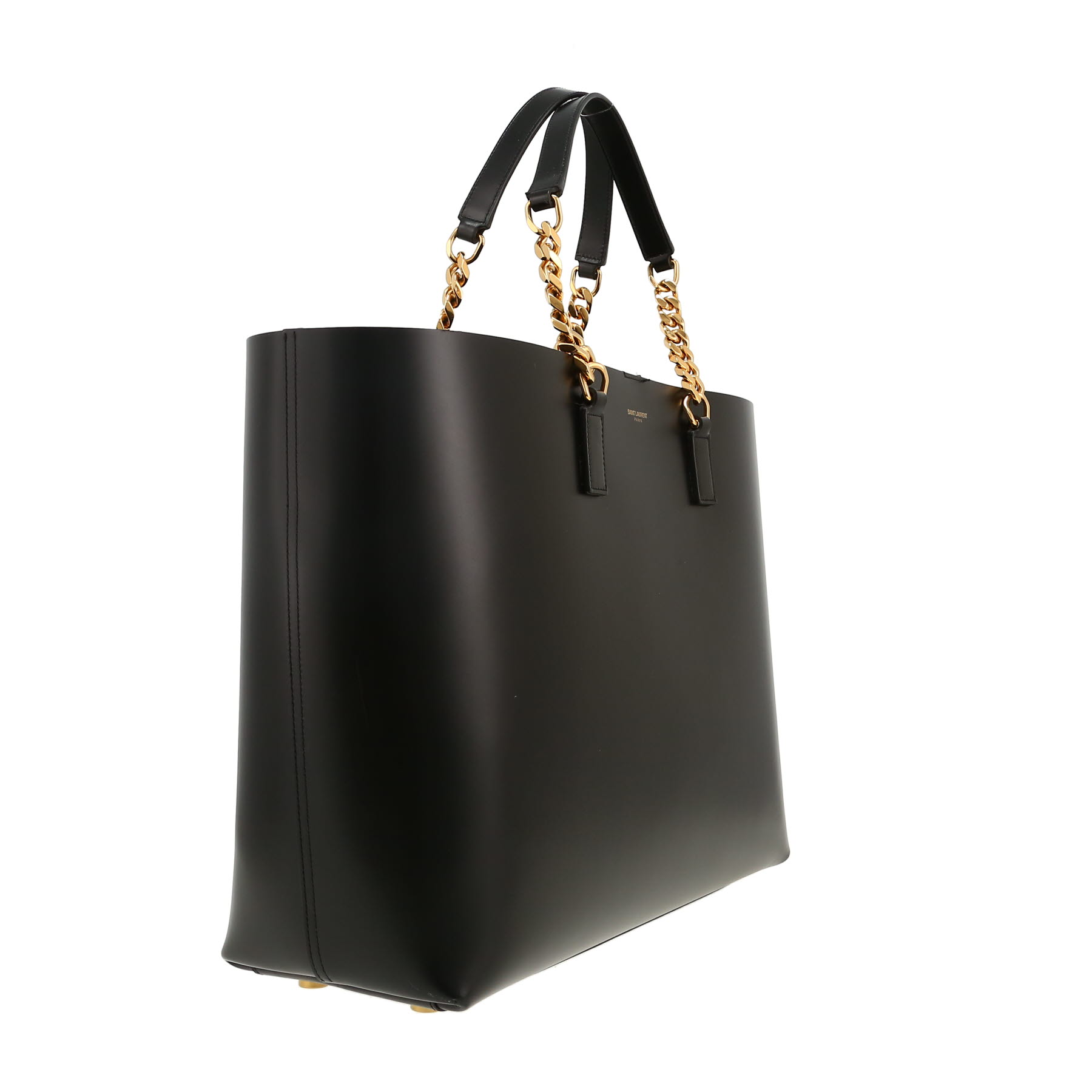 Saint Laurent  Shopping shopping bag  in black leather