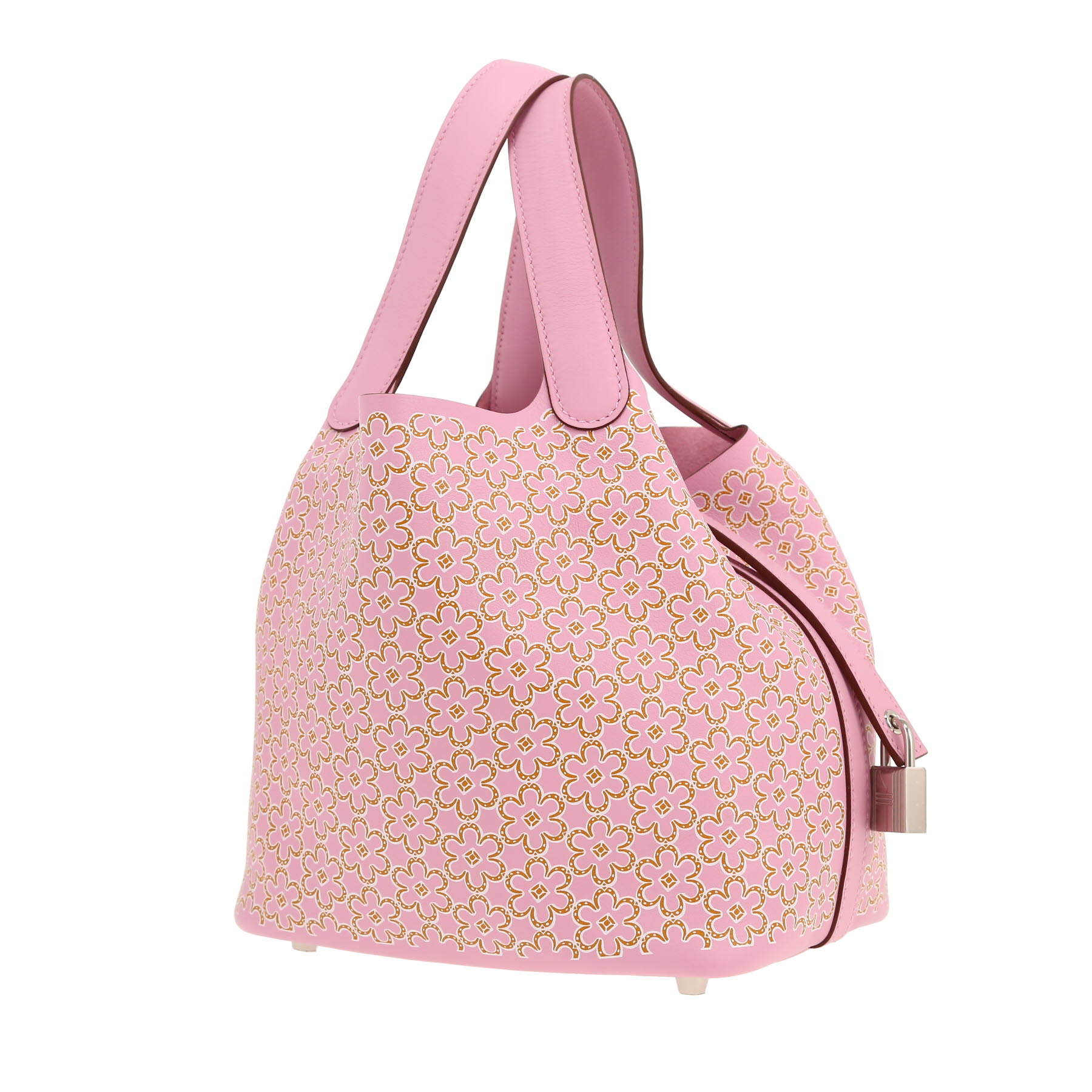 Borsa Hermès  Picotin 18 cm  Lucky Daisy in pelle Swift Mauve Sylvestre