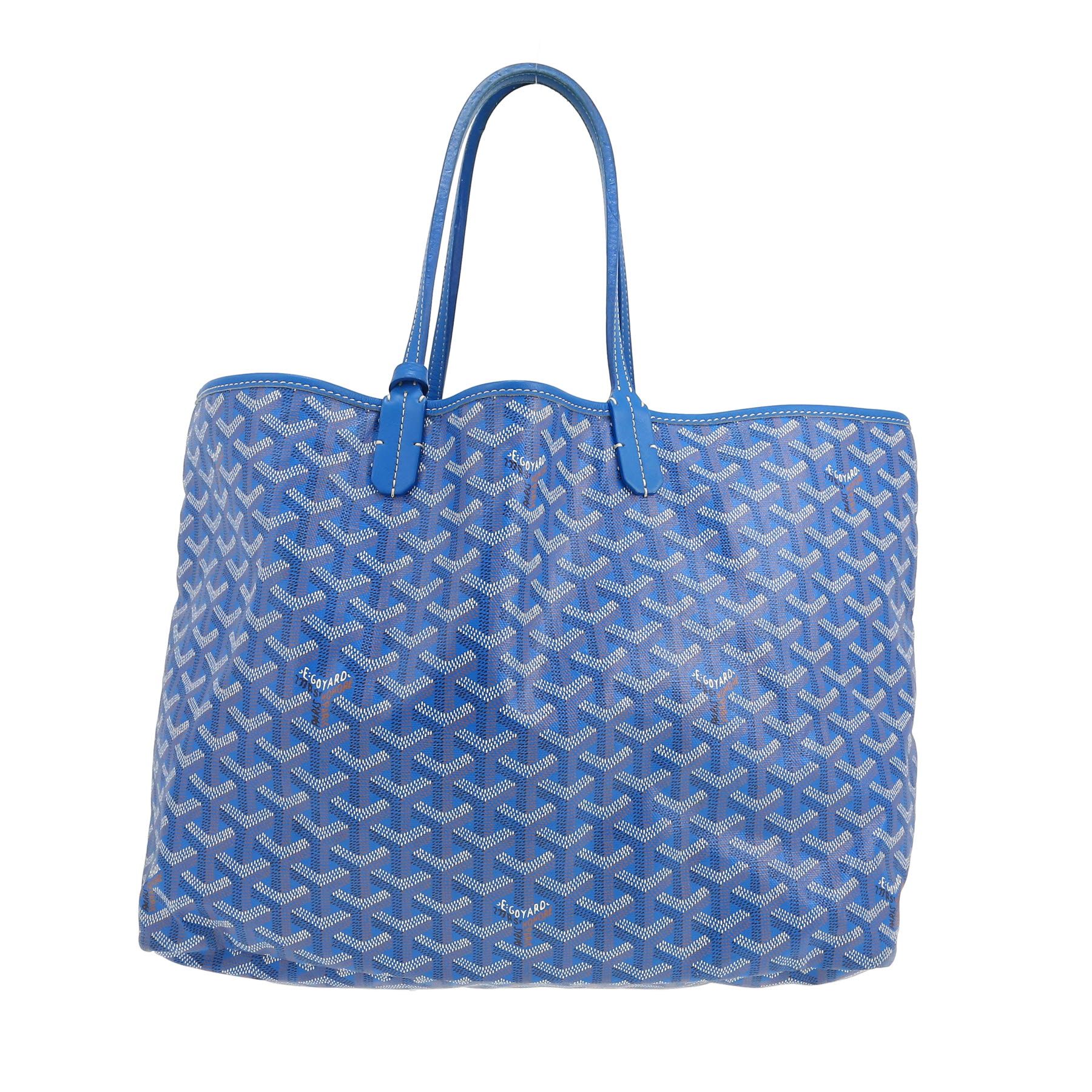 Goyard 幾何学模様 ボストンバッグ 青 Goyard 幾何学模様 ボストン