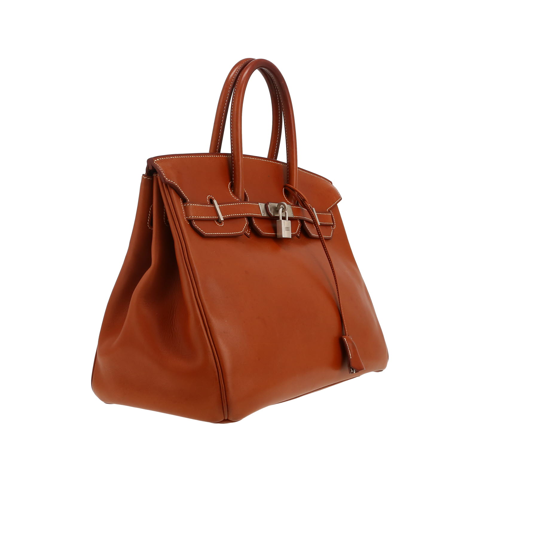 Hermès  Birkin 35 cm handbag  in fawn Barenia leather