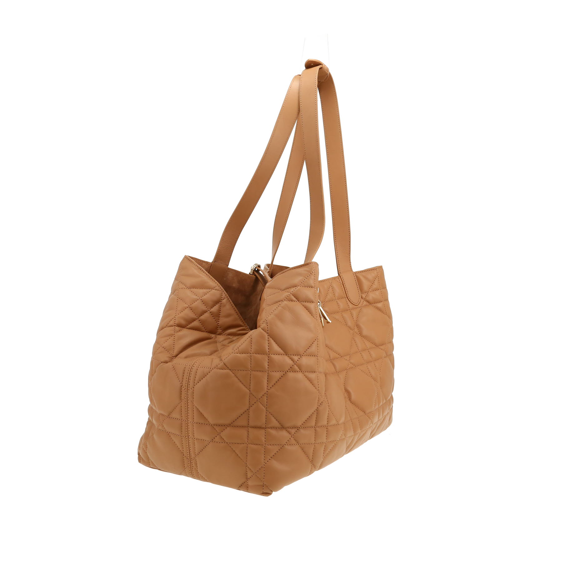 Dior  Toujours shopping bag  in brown leather cannage