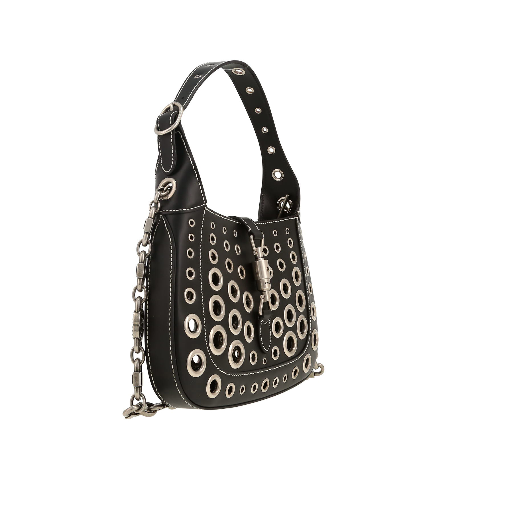 Bolso de mano Gucci  HA HA HA Jackie 1961 en cuero negro