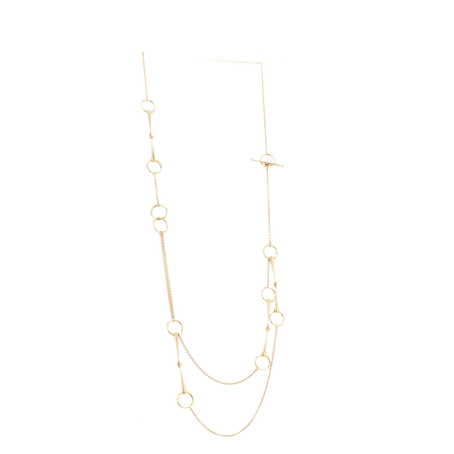 Collana lunga Hermès Filet d'Or in oro rosa