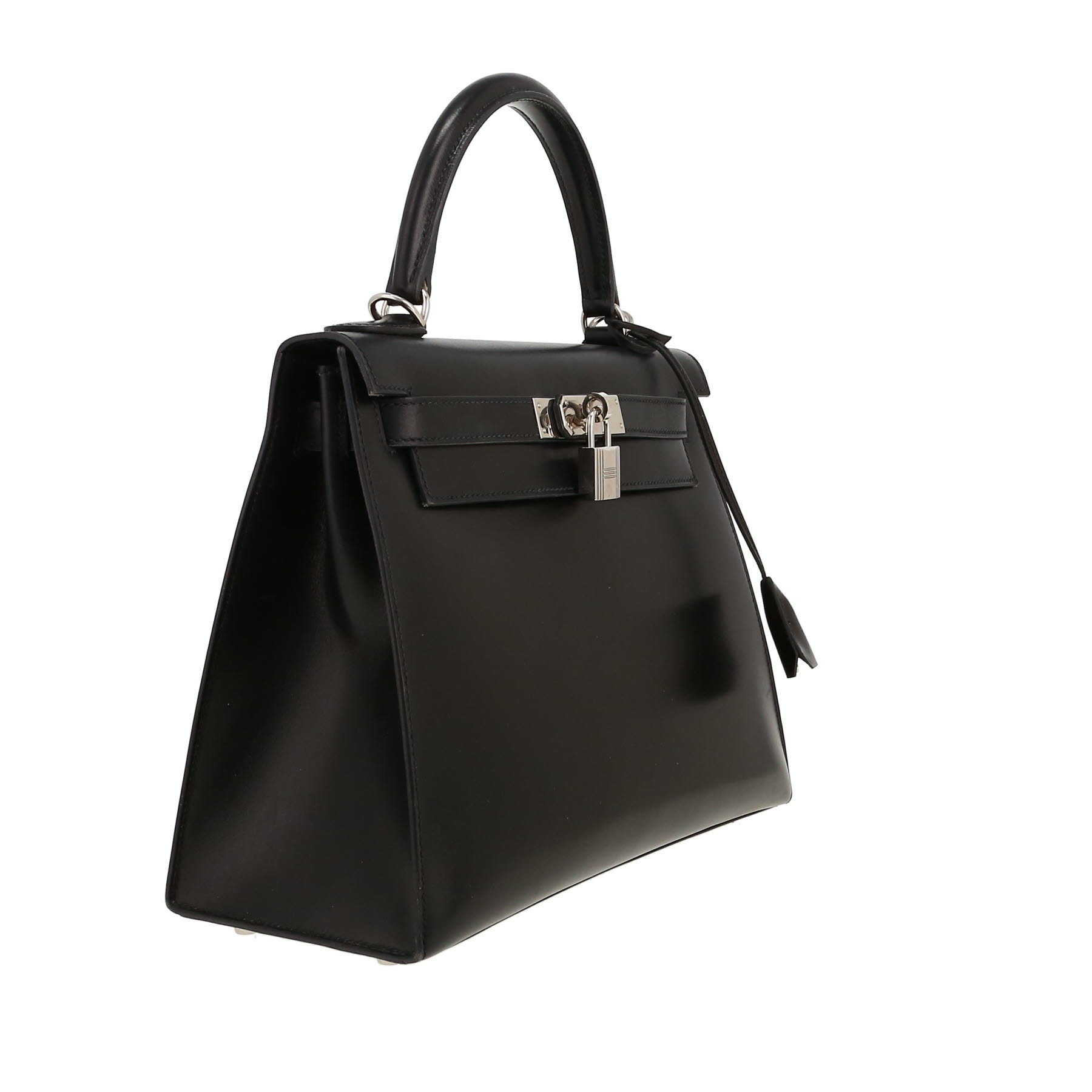 Sac à main Hermès  Kelly 28 cm en cuir box noir