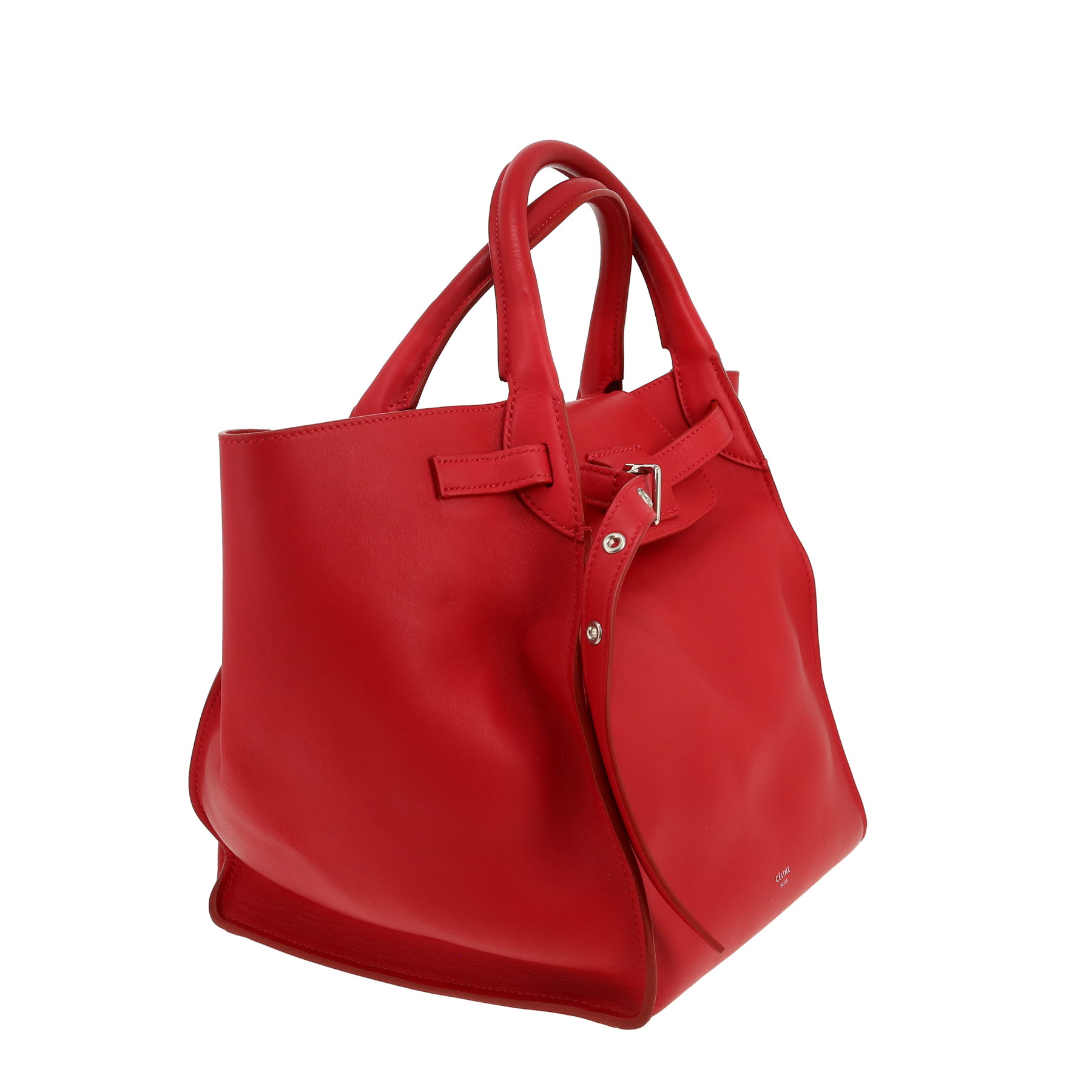 Sac à main Celine  Big Bag en cuir rouge