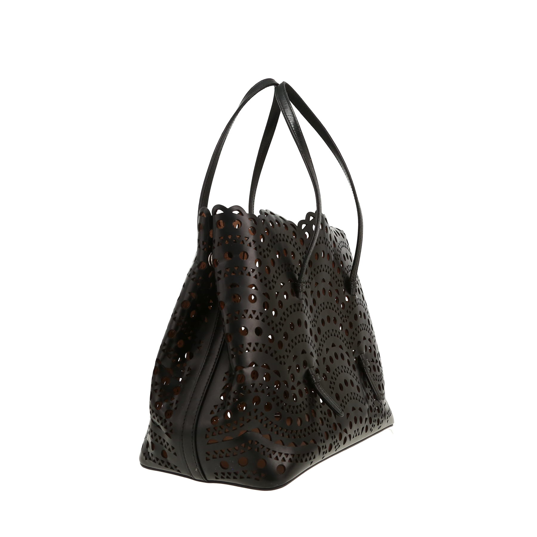 Bolso de mano Alaïa  Mina en cuero negro