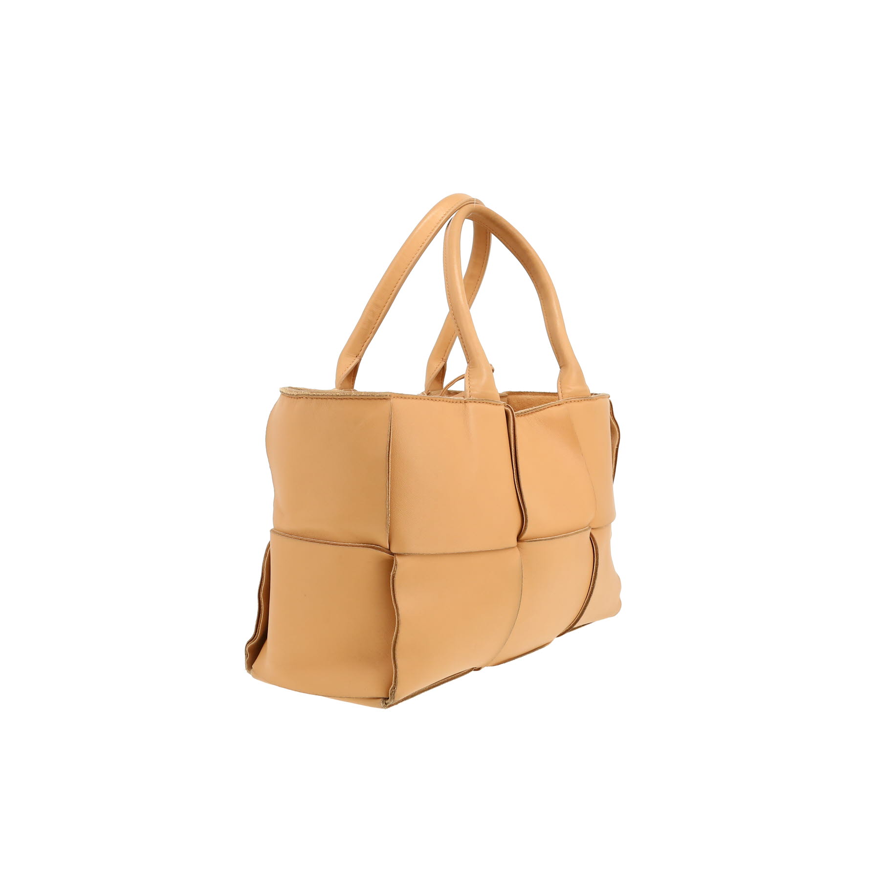 Bottega Veneta  Arco small model  shopping bag  in beige intrecciato leather