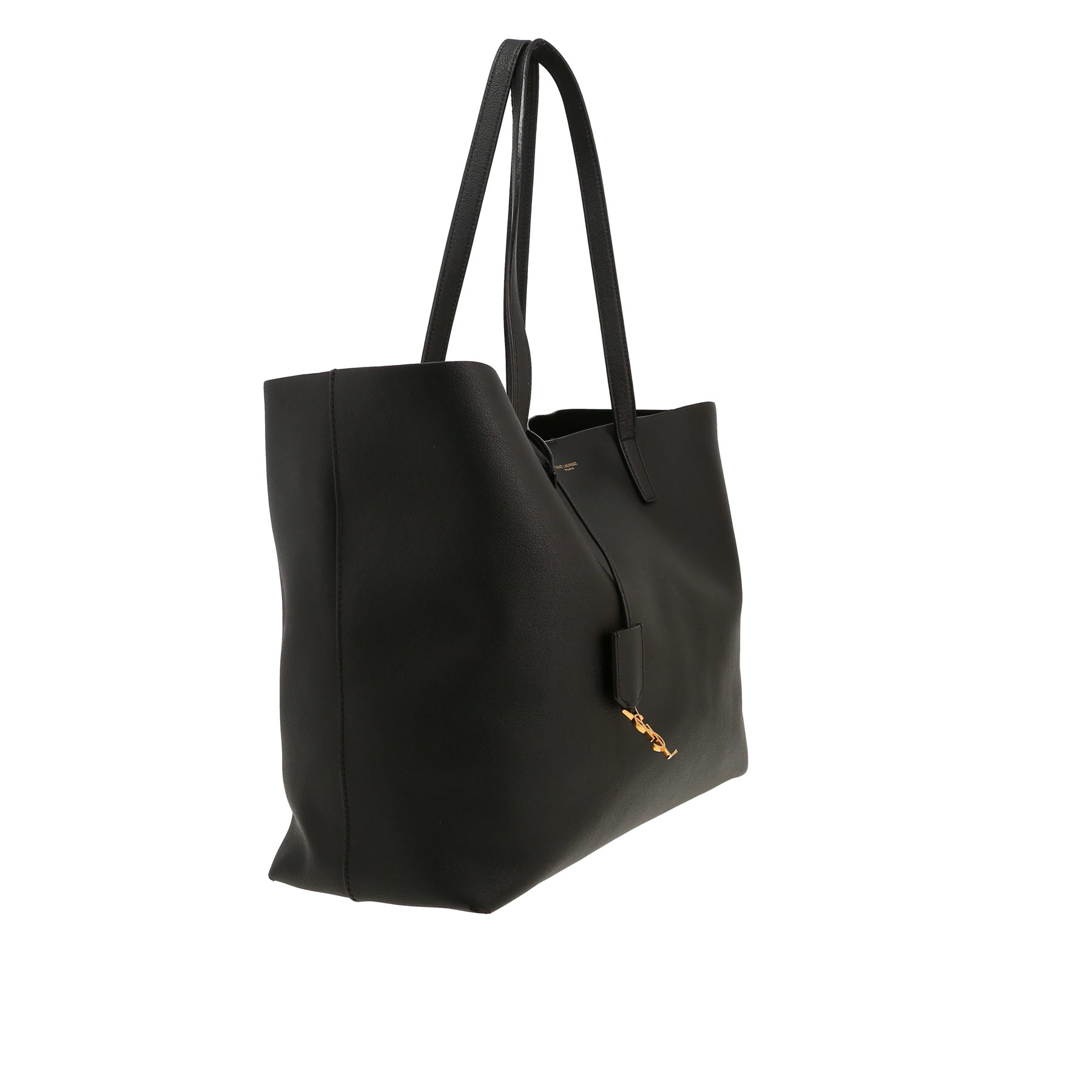 Sac cabas Saint Laurent  Cabas YSL en cuir noir