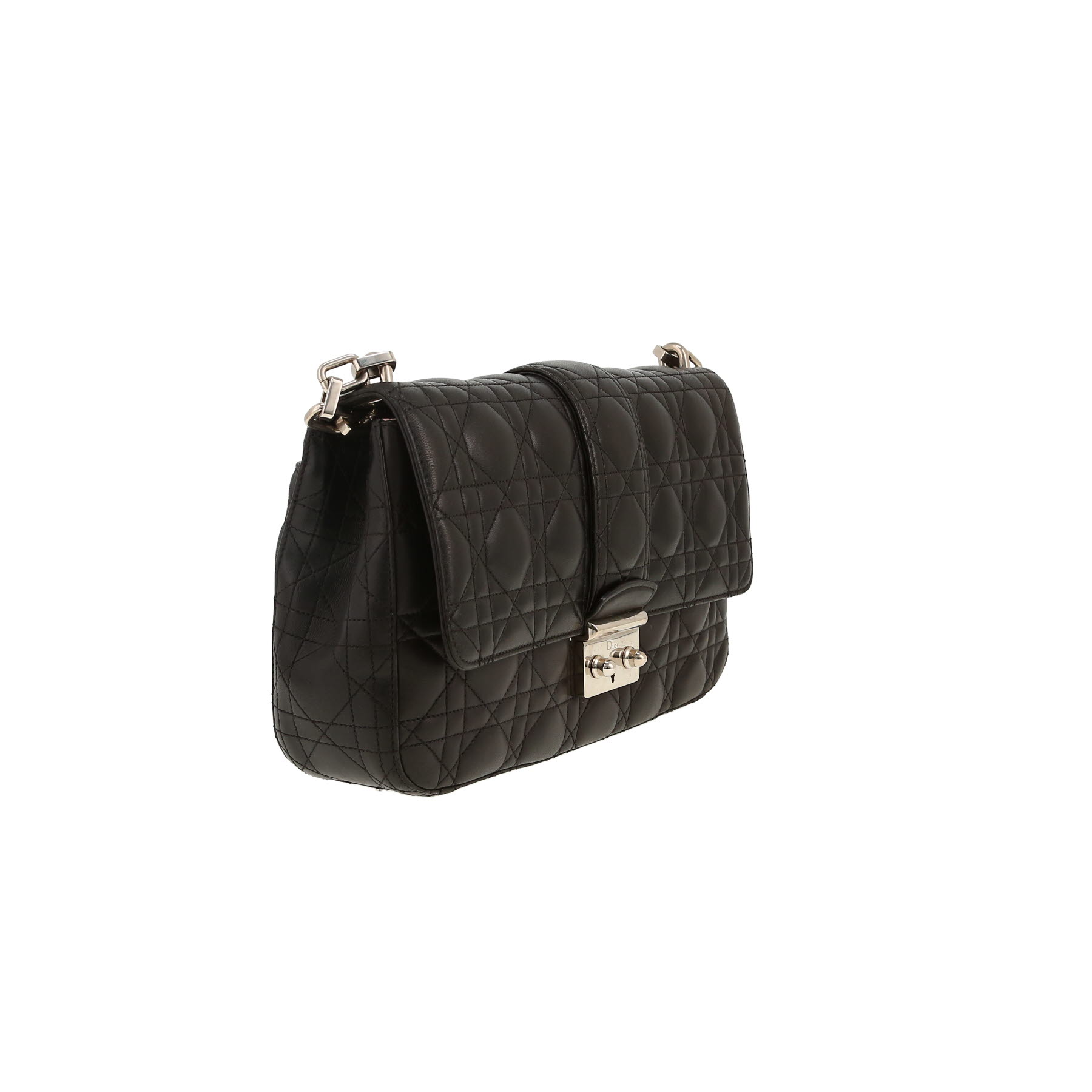 Sac à main Dior  Miss Dior Promenade en cuir cannage noir