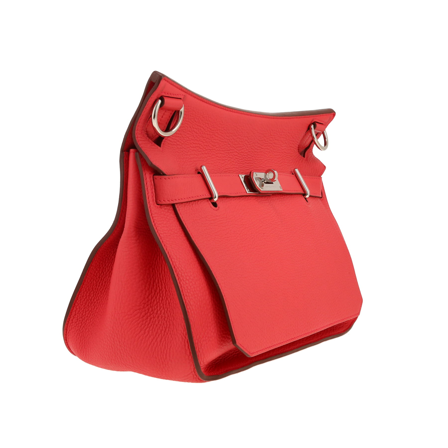 Hermès  Jypsiere 34 cm shoulder bag  in Rose Bougainvillier togo leather