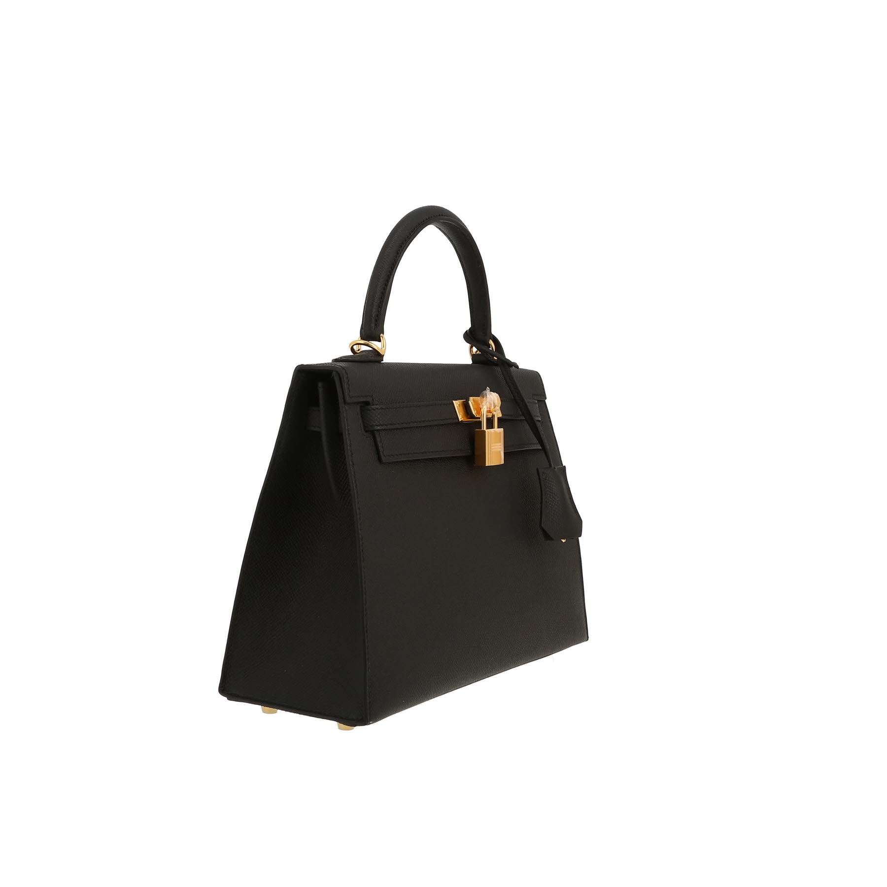 Hermès  Kelly 25 cm handbag  in black epsom leather