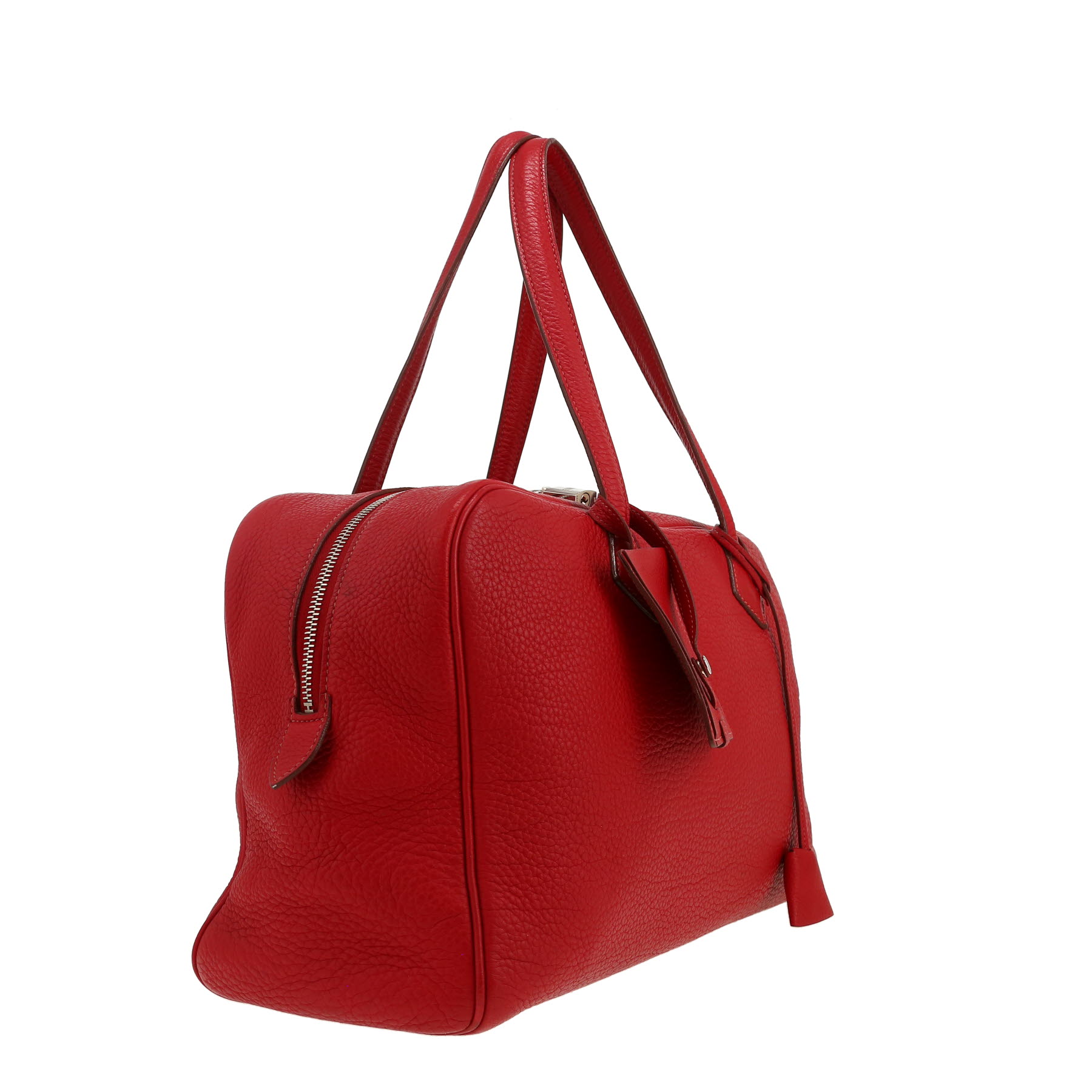Hermès  Victoria handbag  in red togo leather