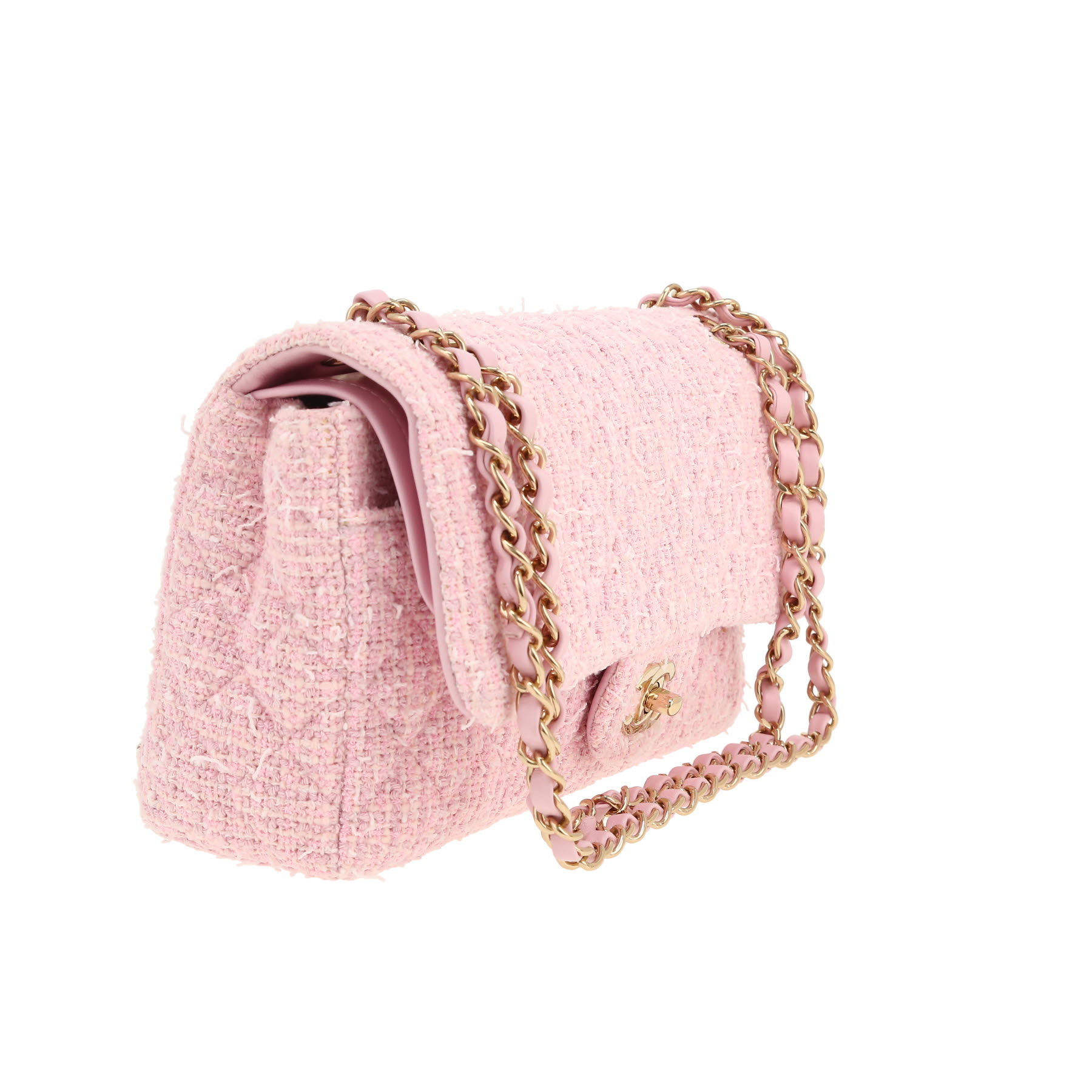 Chanel  Timeless Classic handbag  in pink tweed