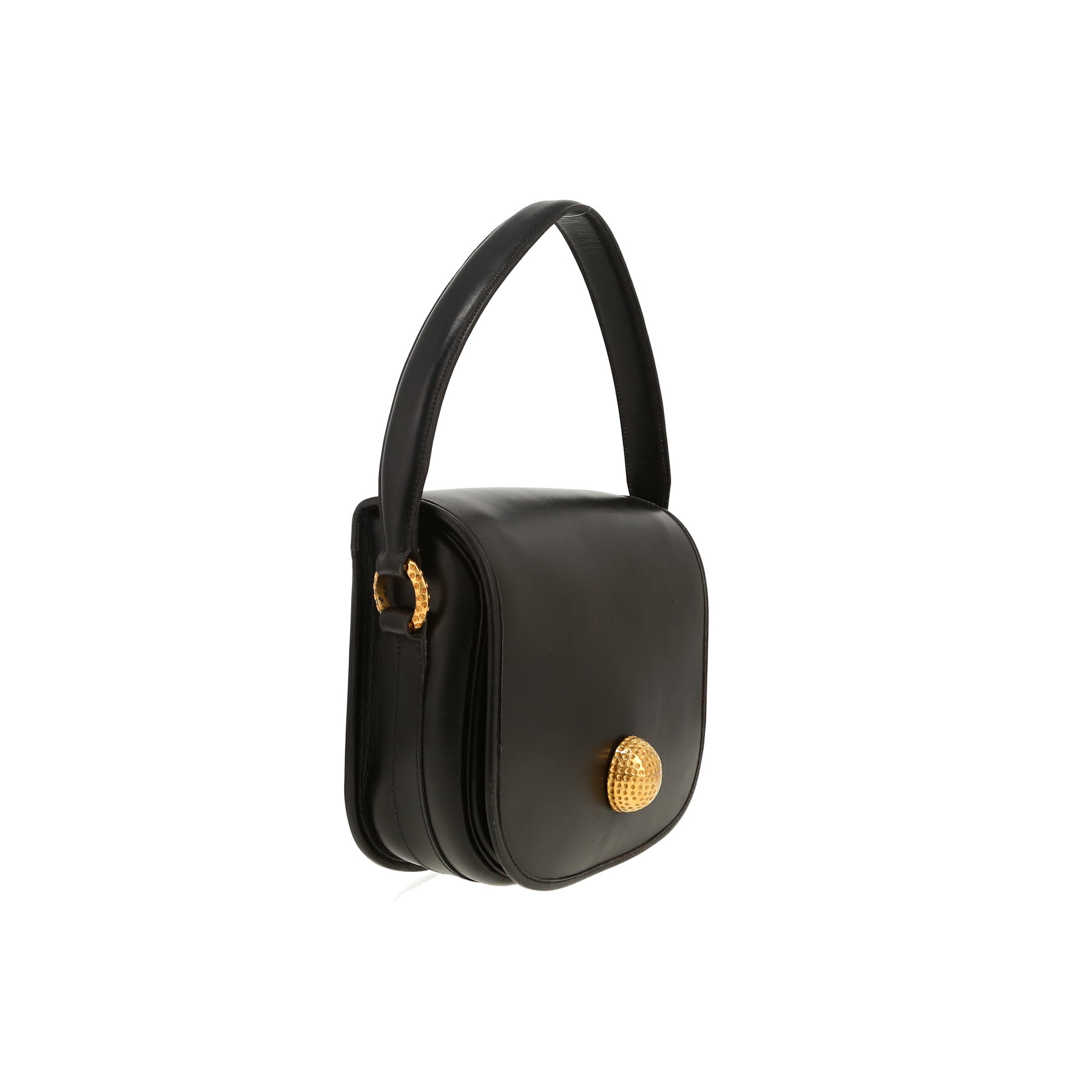 Bolso de mano Hermès  Passeguide en cuero box negro