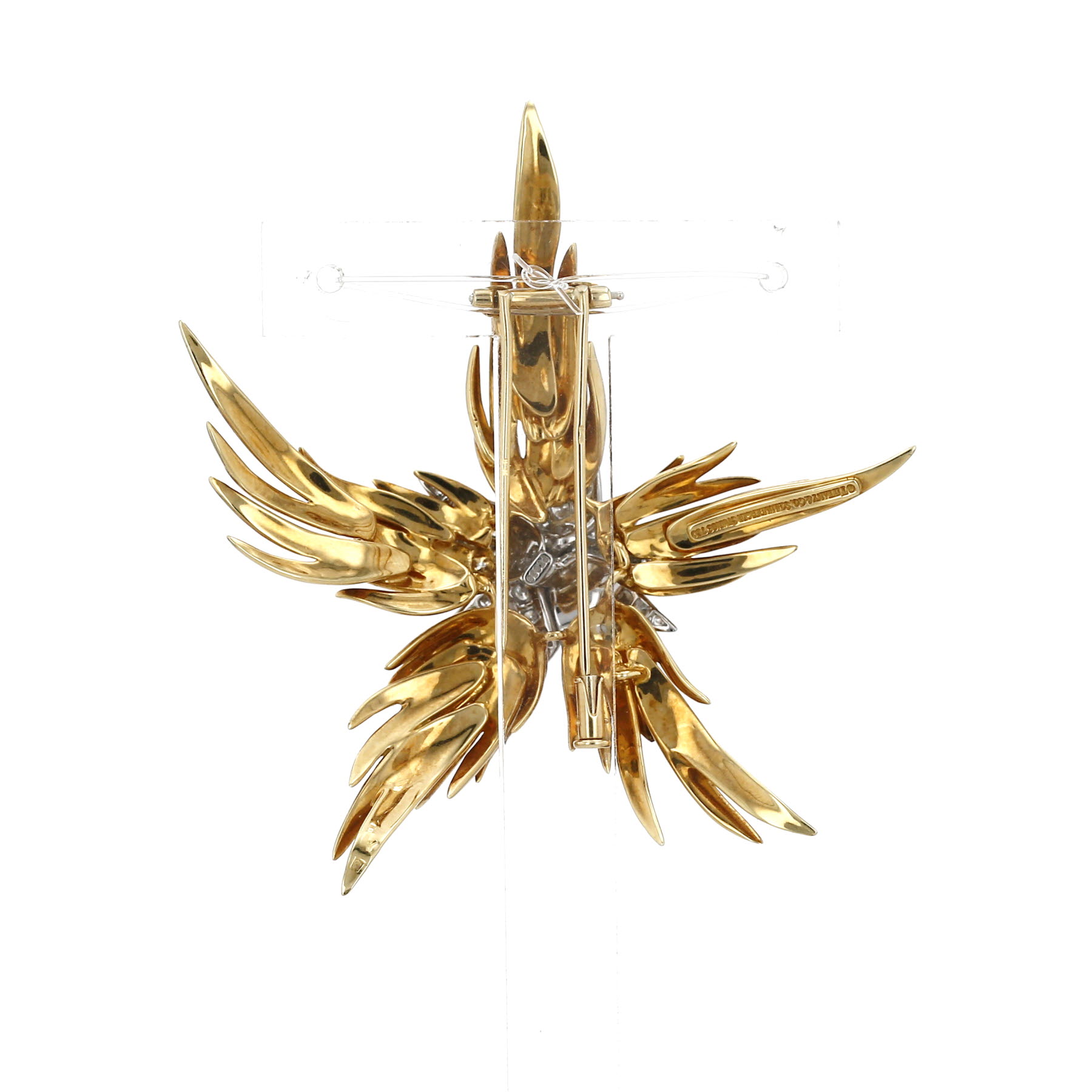 Broche Tiffany & Co Jean Schlumberger de oro amarillo, platino y diamantes