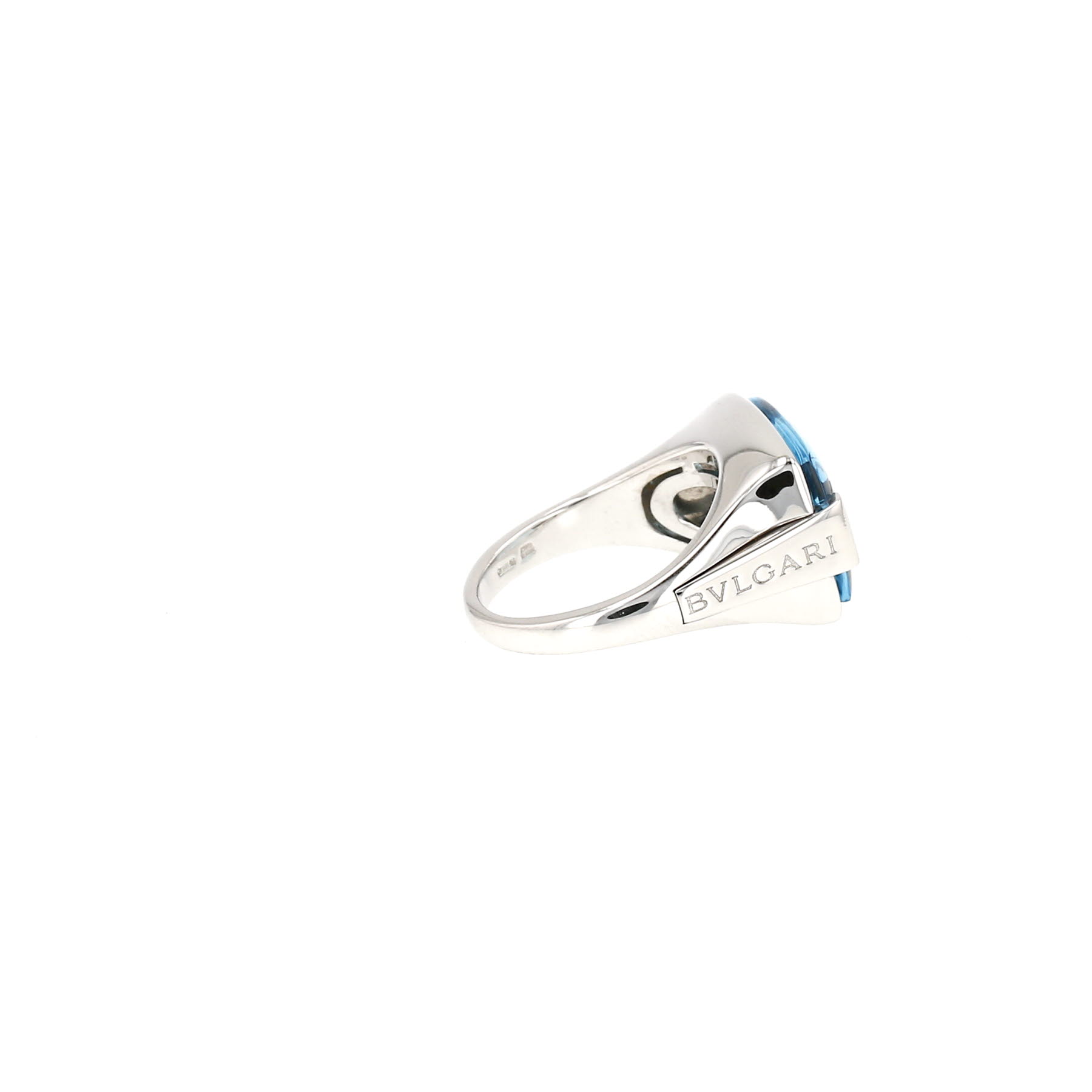 Bague Bulgari Bulgari Bulgari en or blanc et topaze