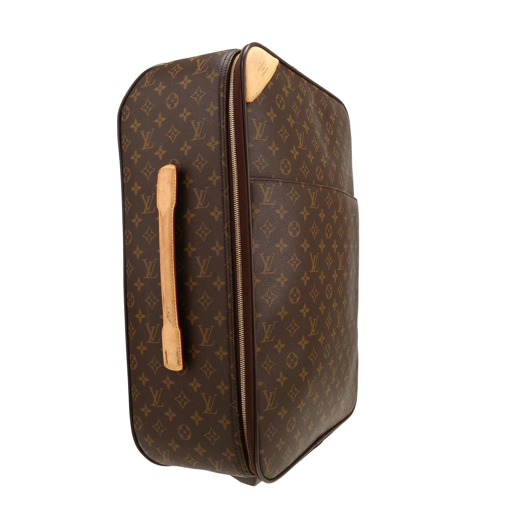 Valigia rigida Louis Vuitton  Pegase in tela monogram e pelle naturale beige