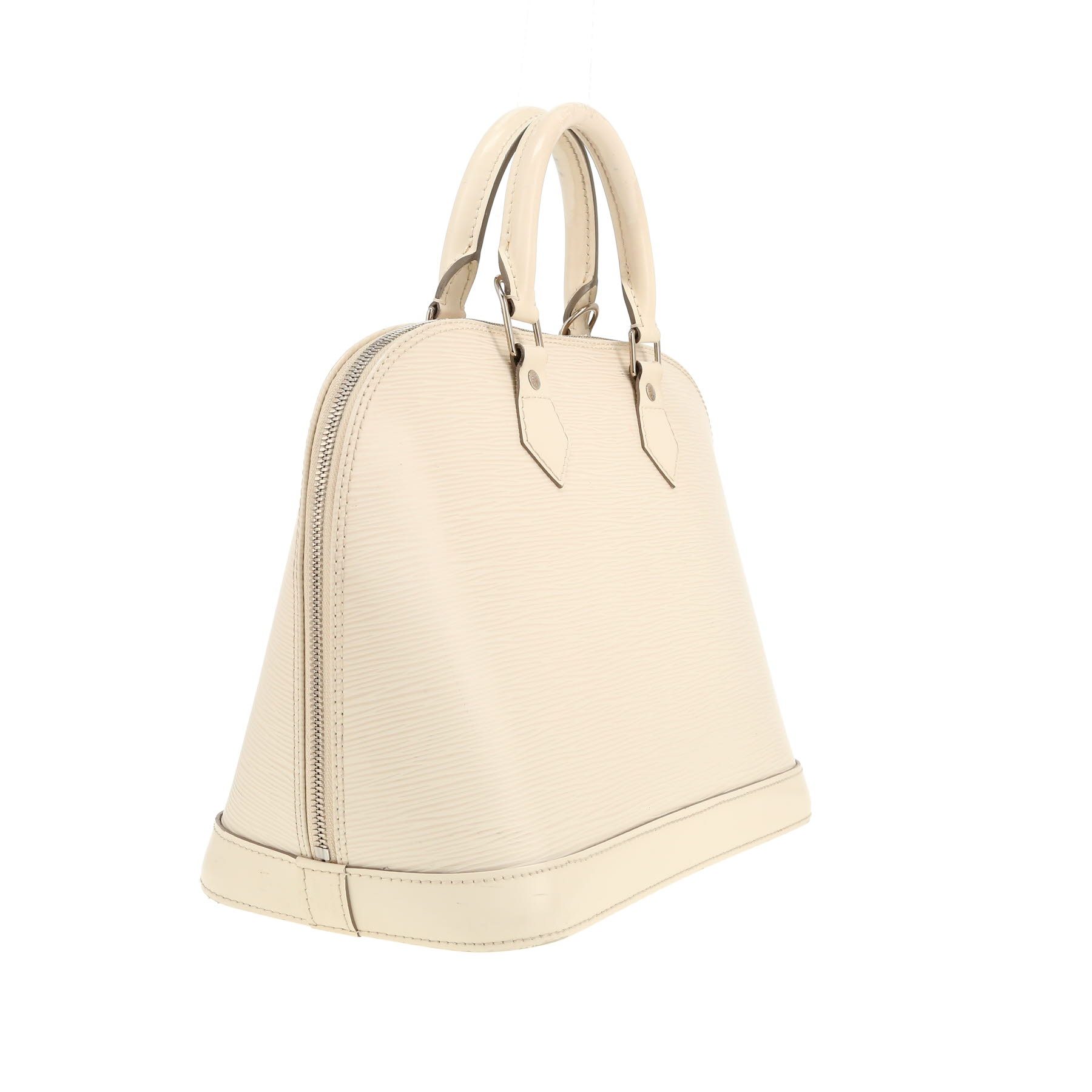 Sac à main Louis Vuitton  Alma en cuir épi blanc