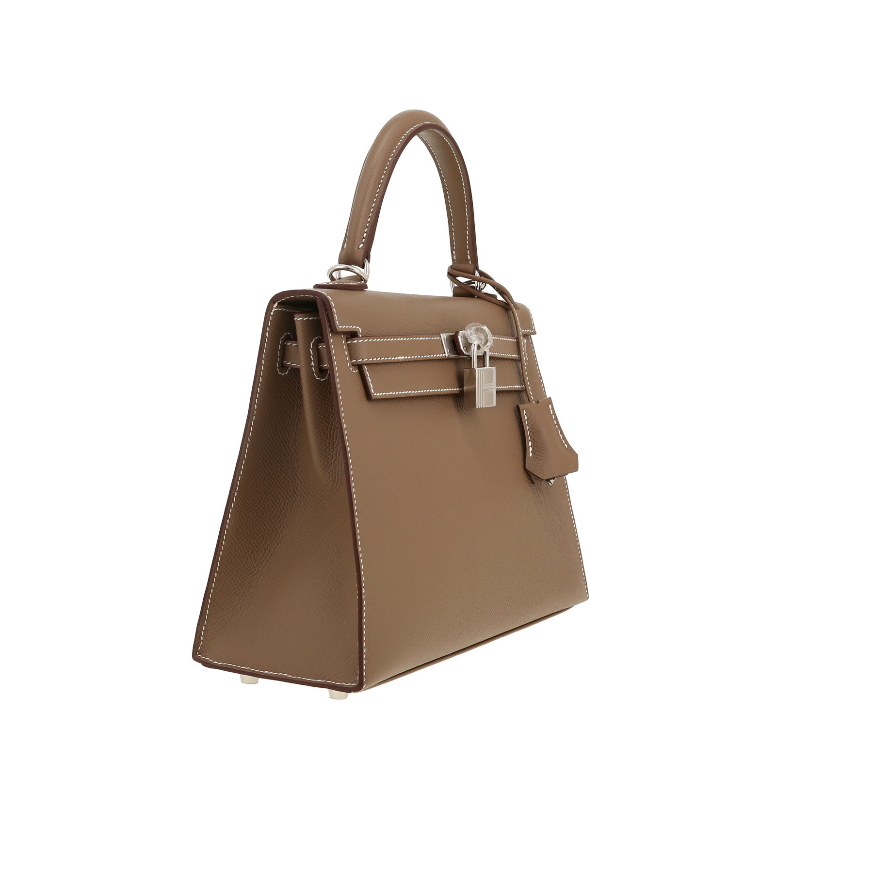 Hermès  Kelly 25 cm handbag  in etoupe epsom leather