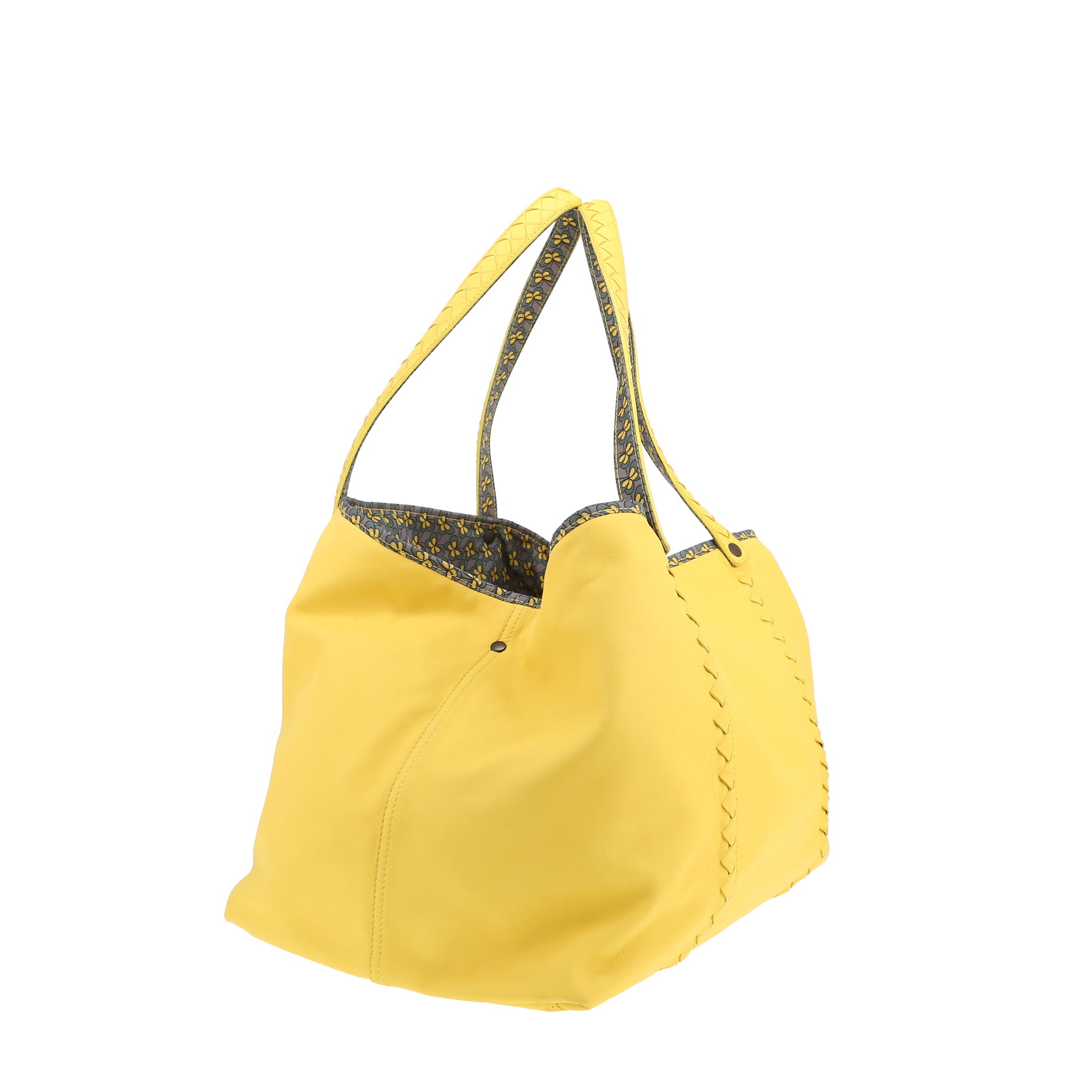 Bolso Cabás Bottega Veneta   en cuero amarillo