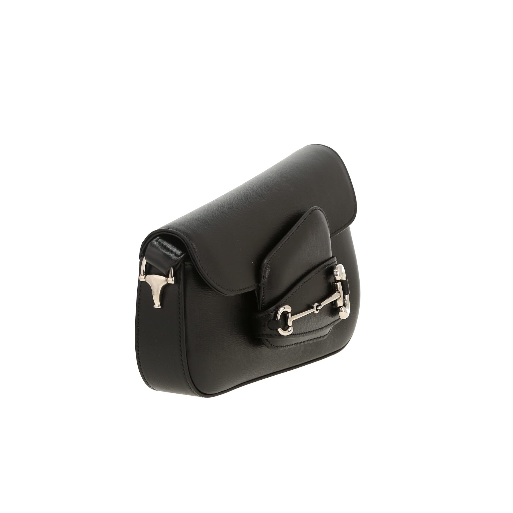 Gucci  1955 Horsebit shoulder bag  in black leather