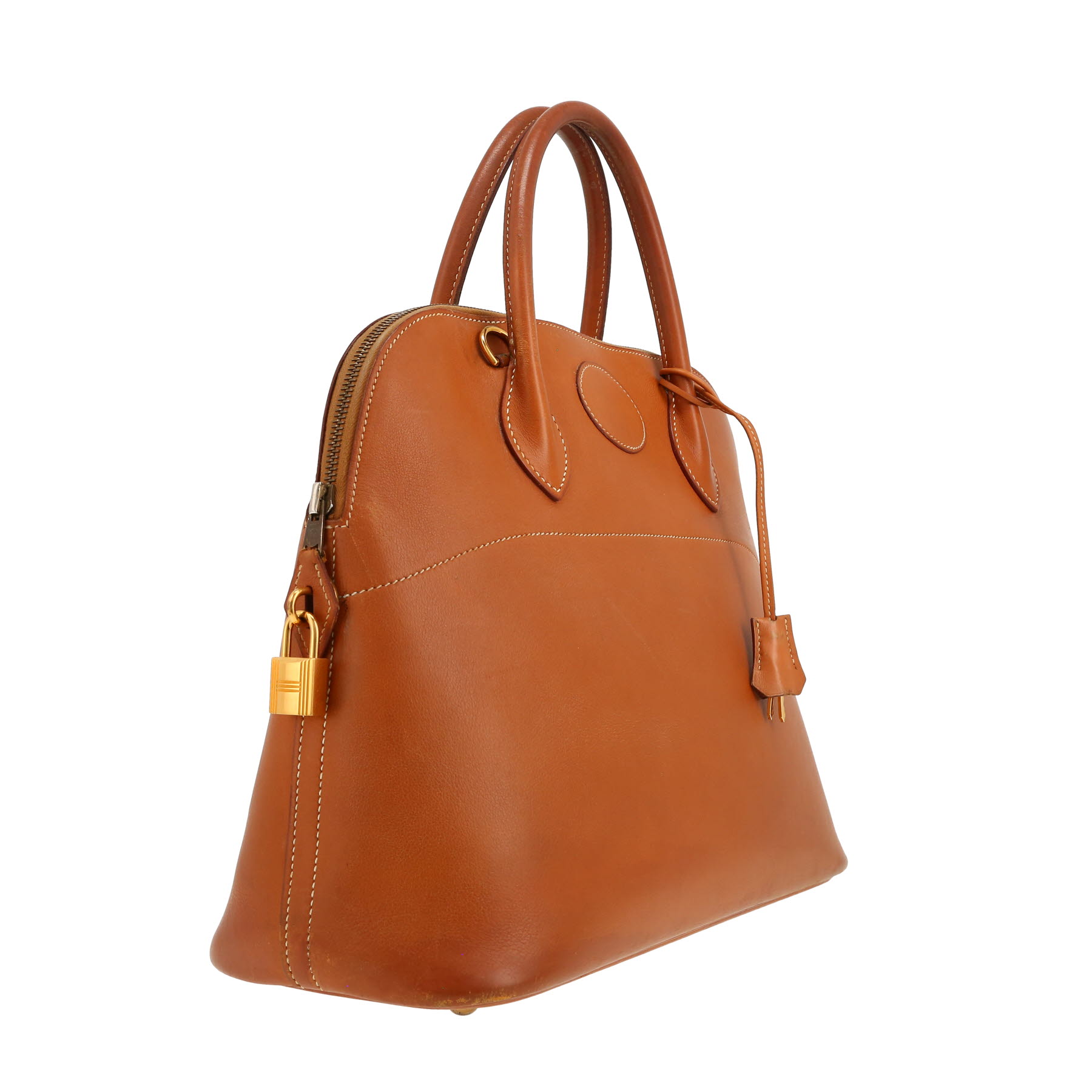 Hermès  Bolide 35 cm handbag  in gold Swift leather