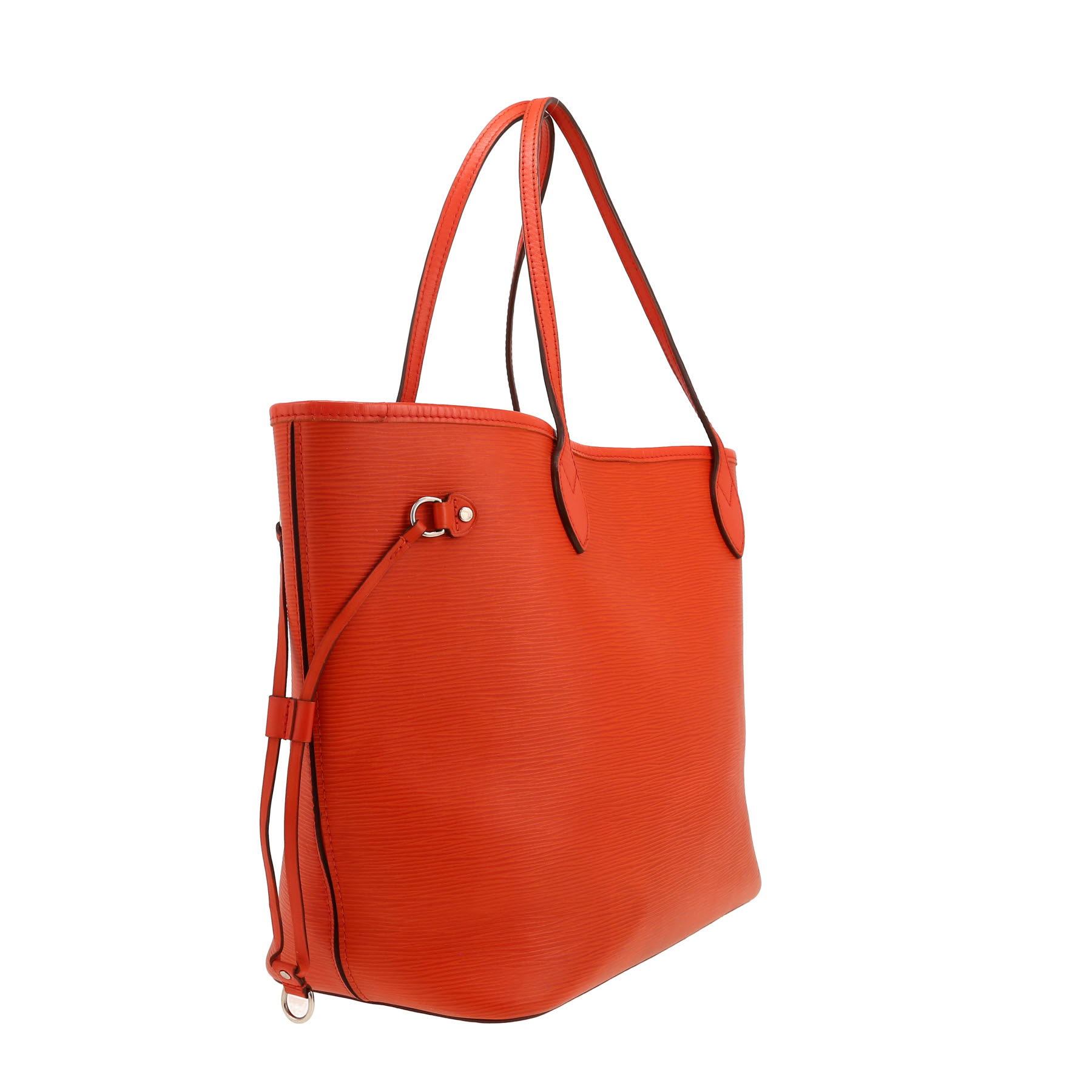 Louis Vuitton  Neverfull shopping bag  in orange epi leather