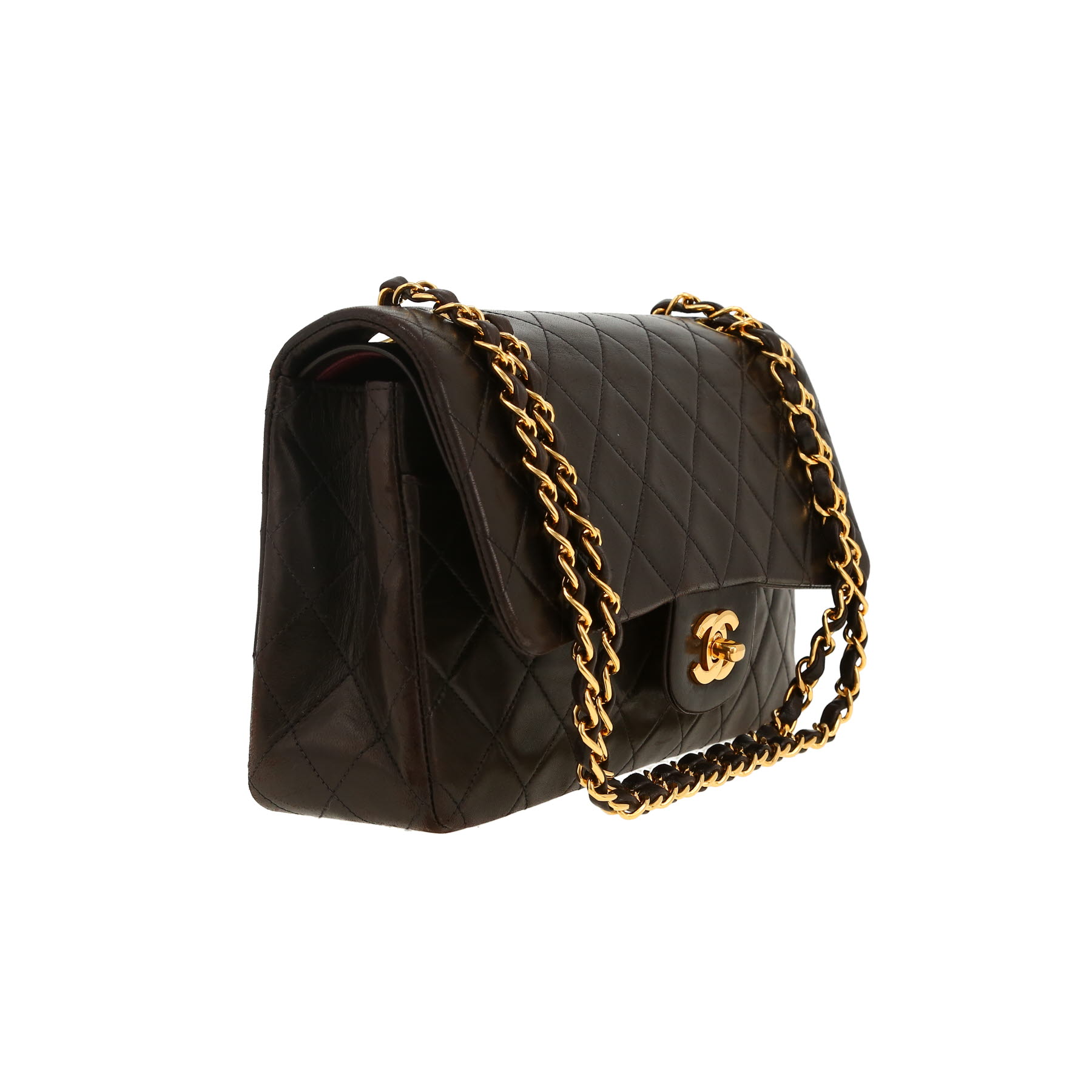 Chanel  Timeless Classic handbag  in brown quilted leather