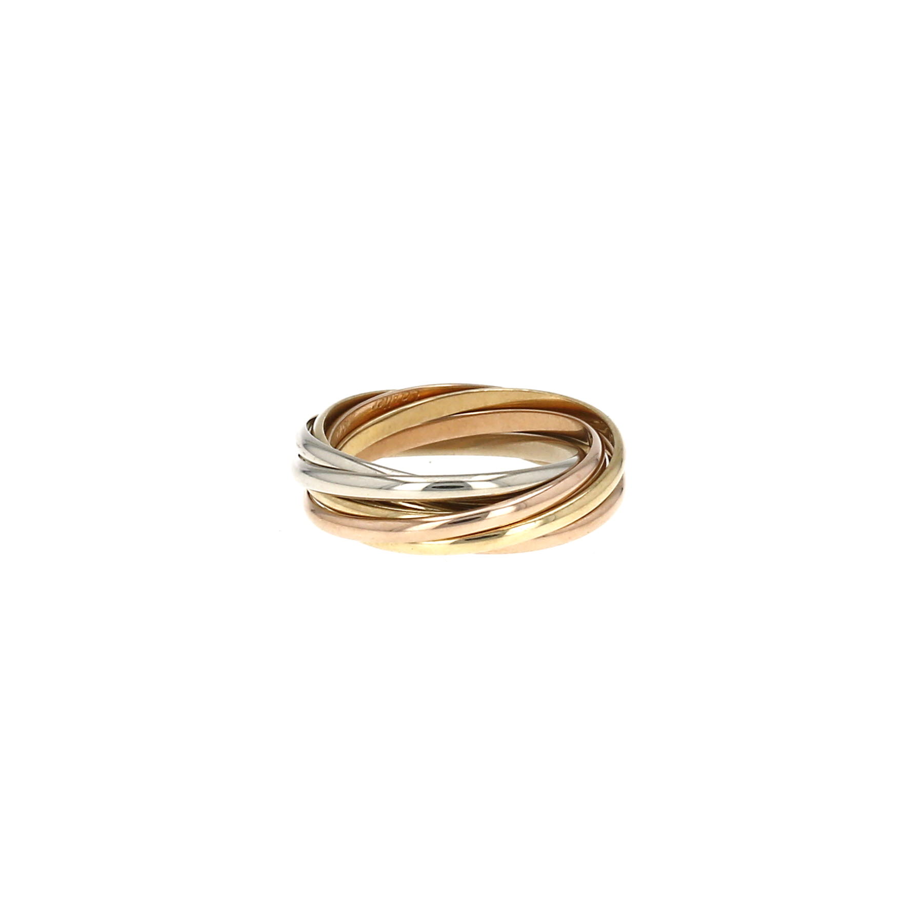 Bague Cartier Trinity Semainier en 3 ors, taille 54