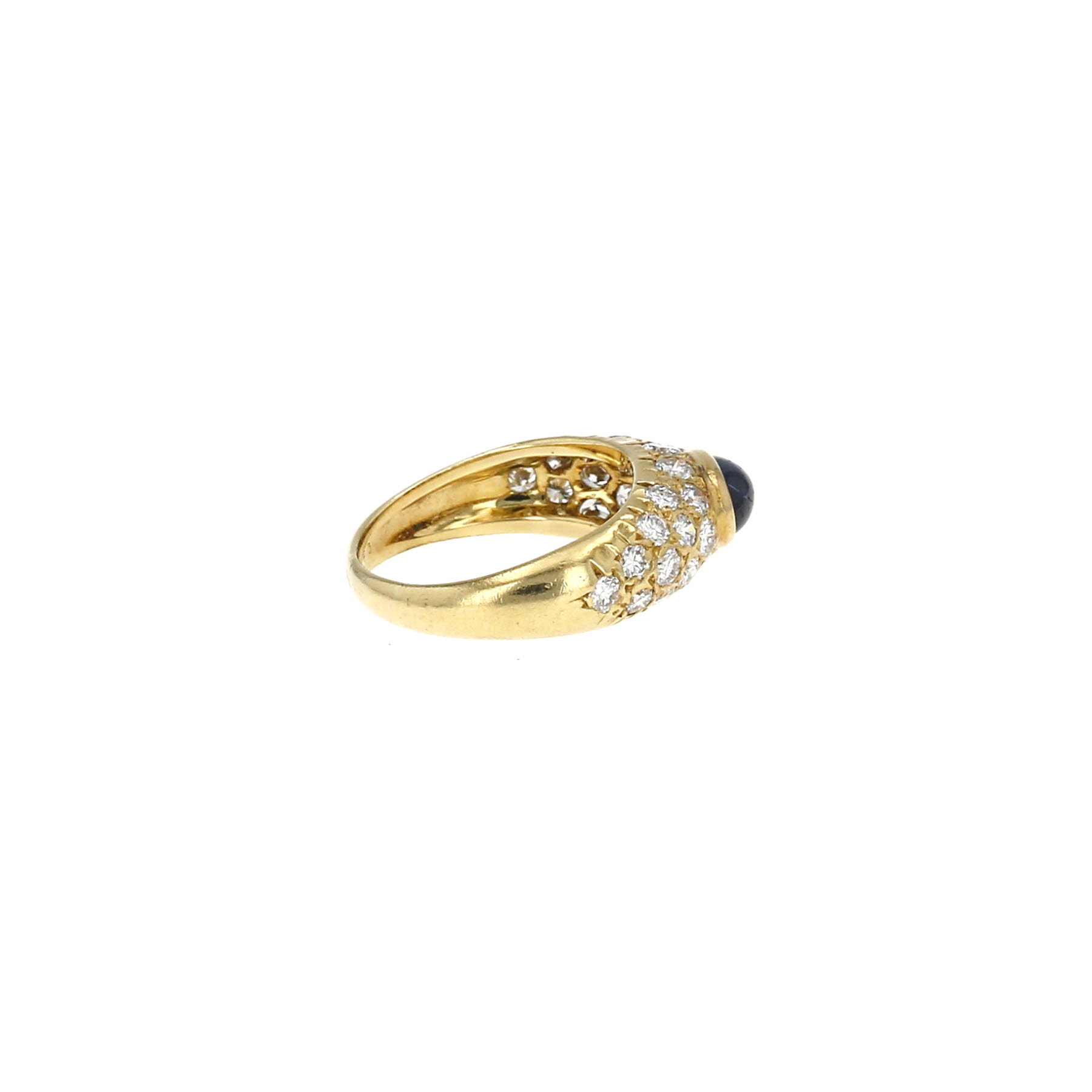 Sortija Van Cleef 
Arpels  de oro amarillo, diamantes y zafiro