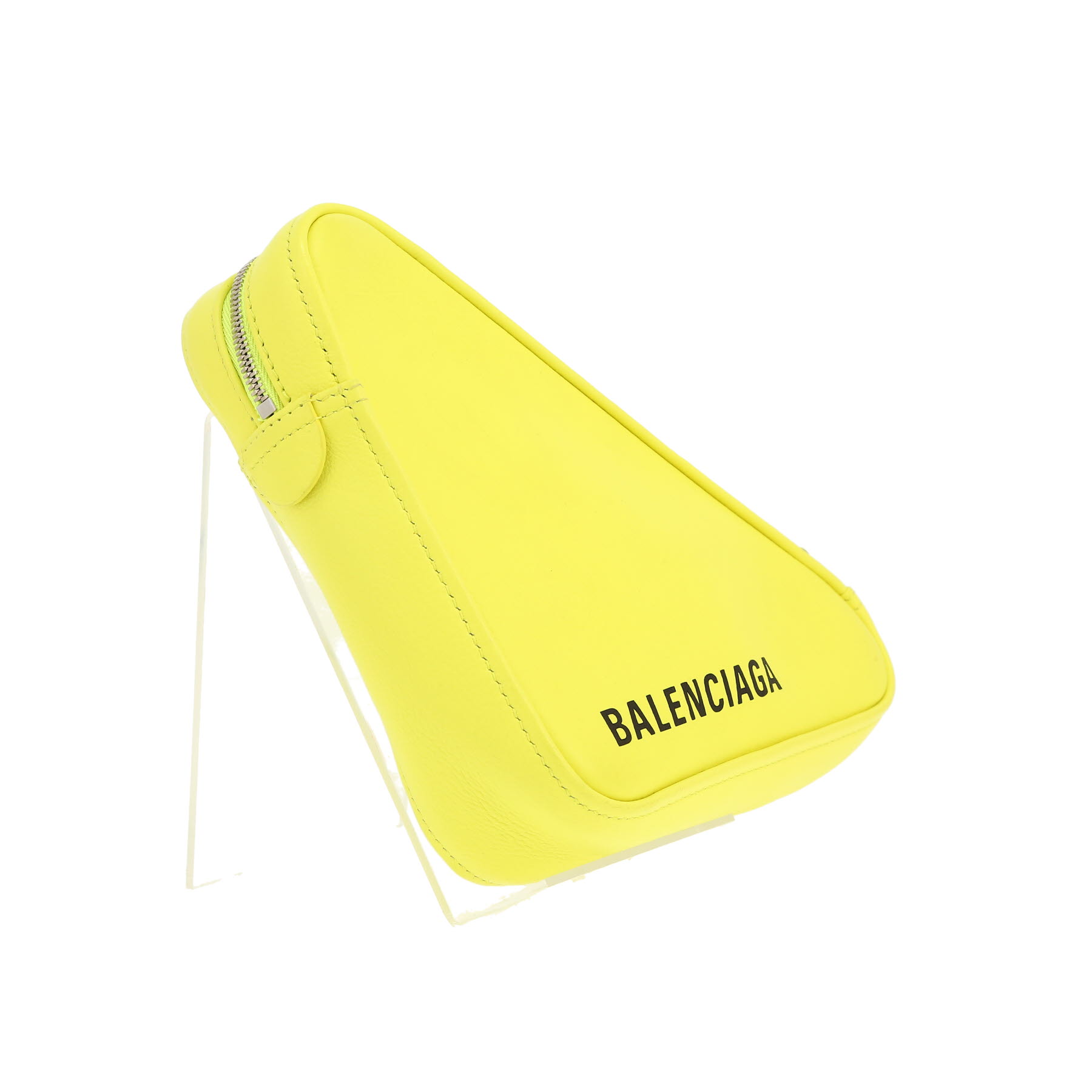 Balenciaga  Triangle Duffle small model  shoulder bag  in yellow leather