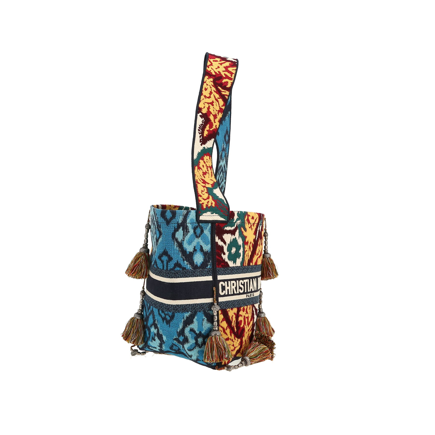 Sac porté épaule Dior  D-Bubble en toile multicolore