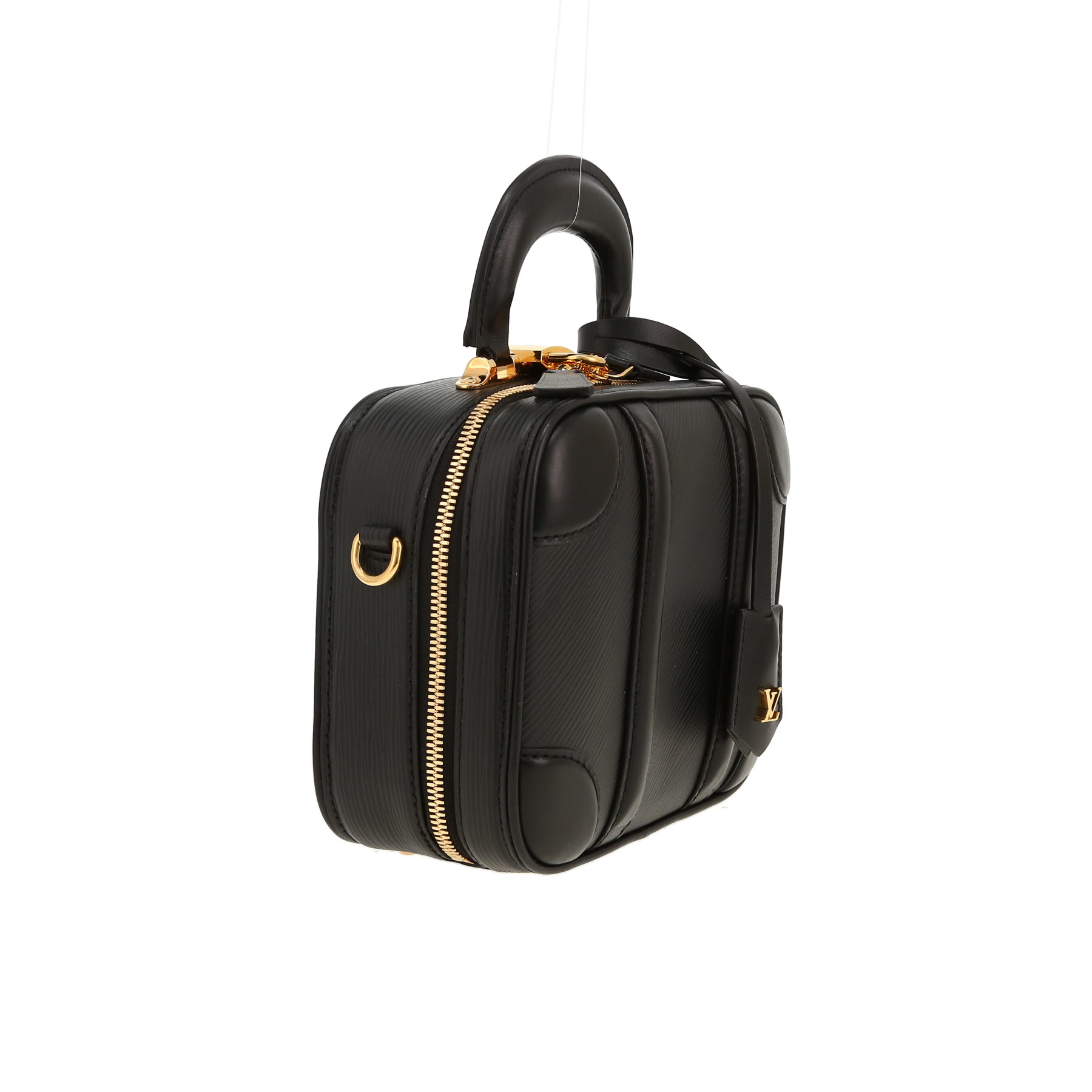Sac bandoulière Louis Vuitton  Valisette BB en cuir épi noir