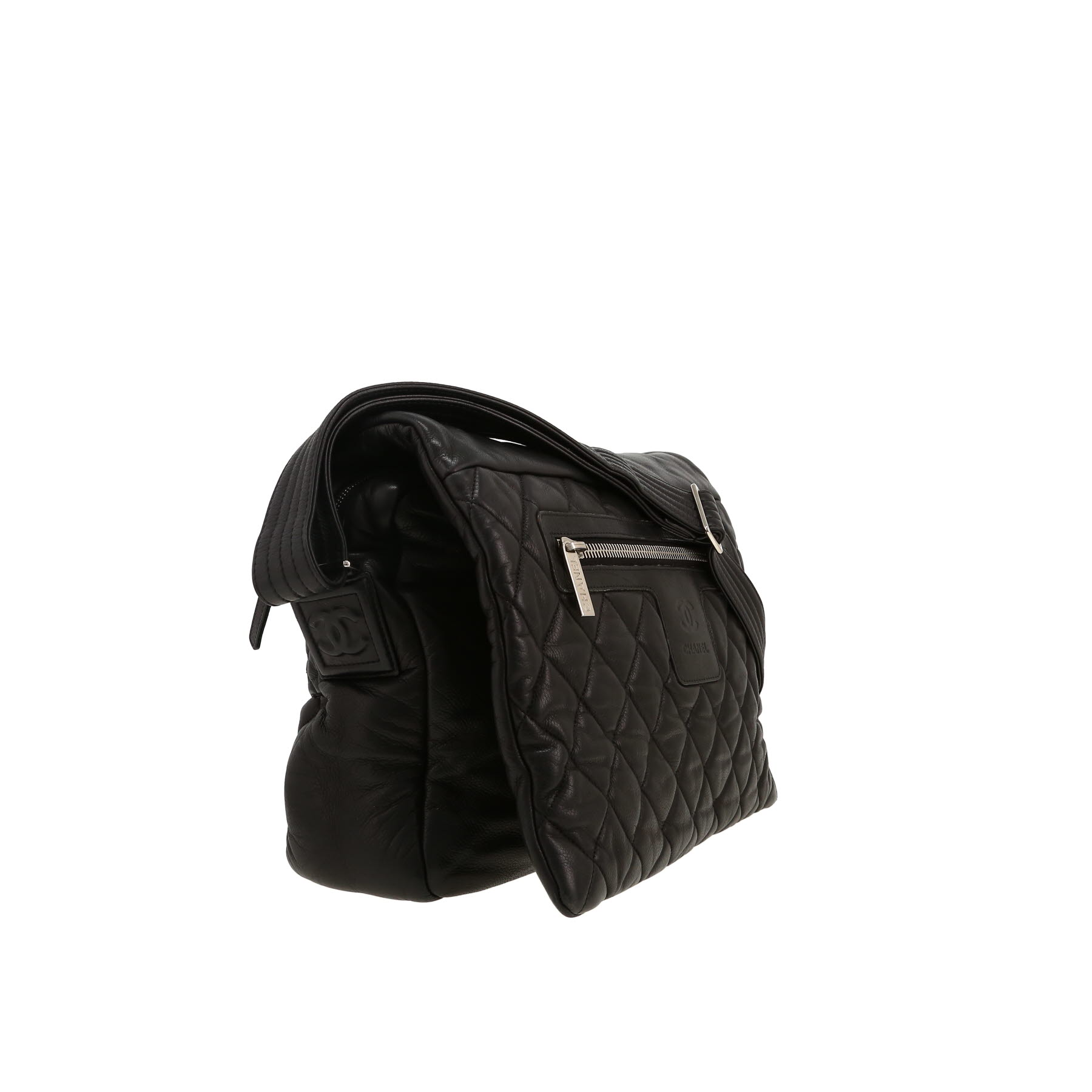 Borsa a tracolla Chanel  Messenger in pelle trapuntata nera