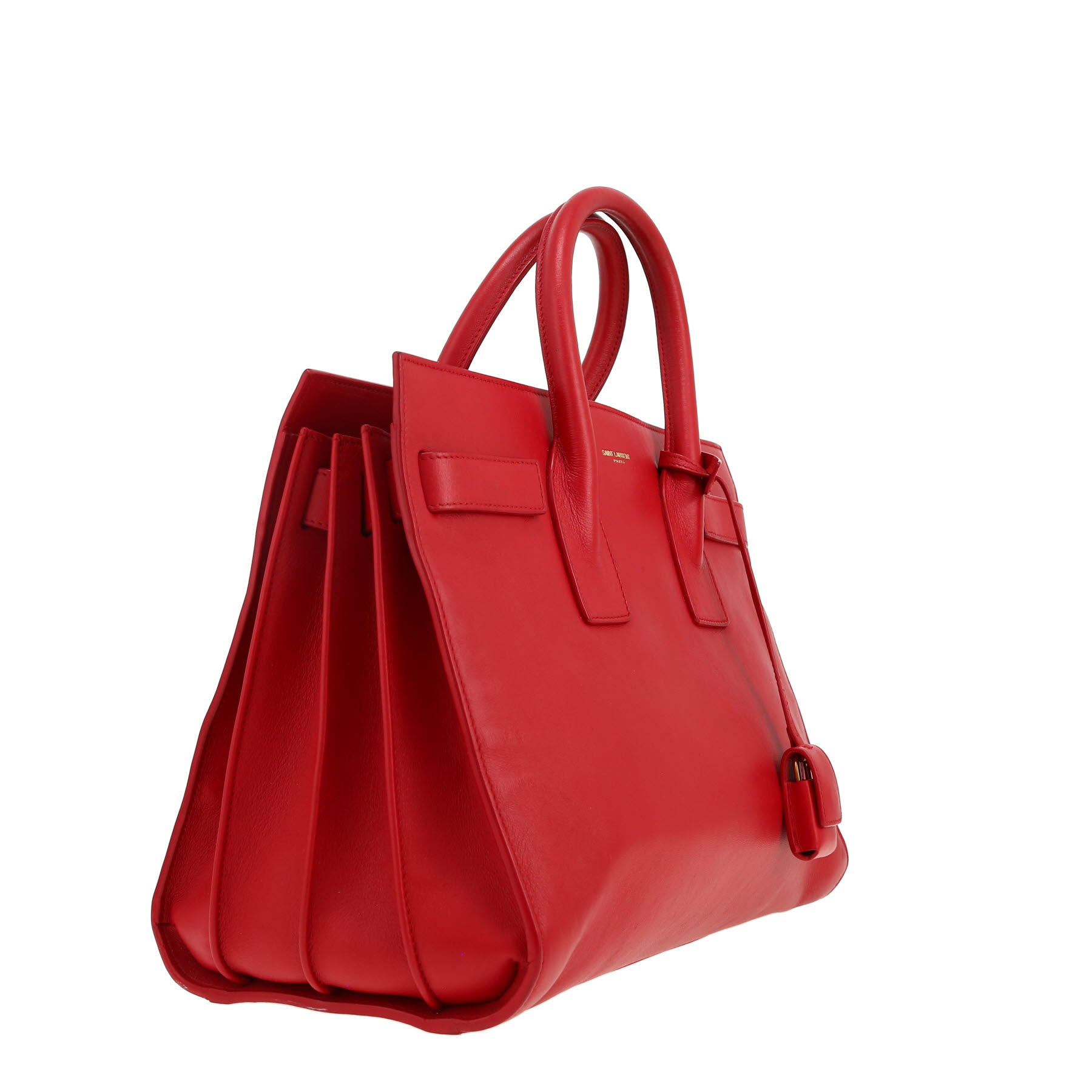 Saint Laurent  Sac de jour small model  handbag  in red leather