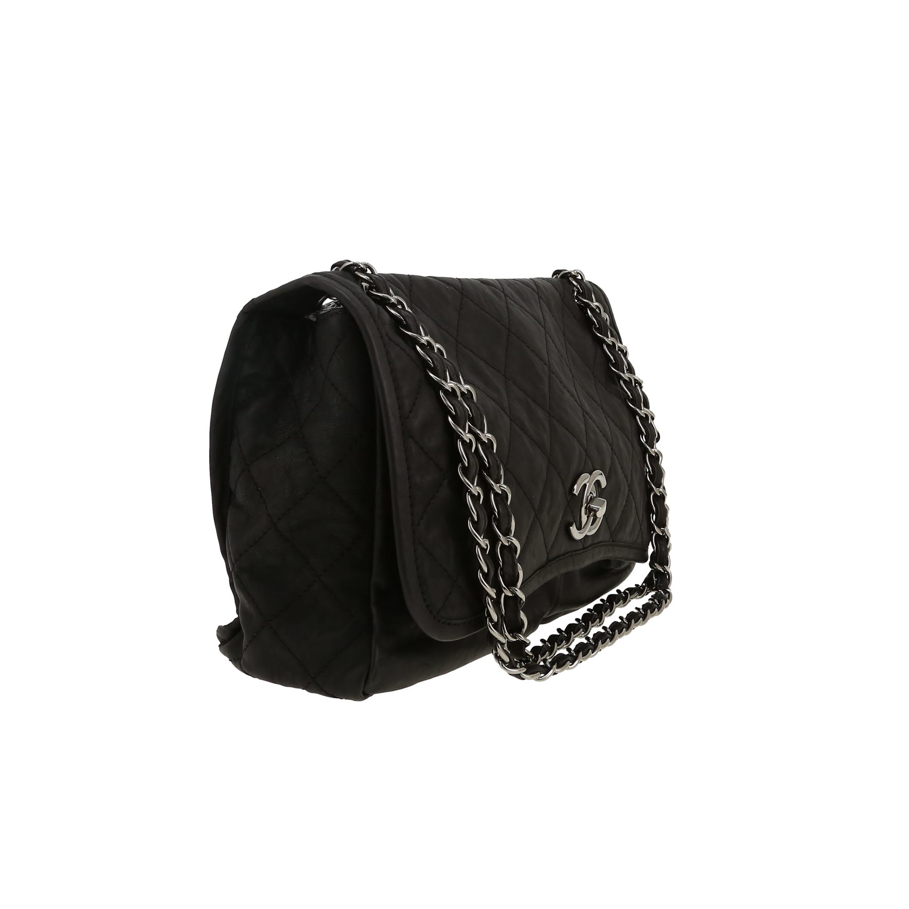 Sac bandoulière Chanel  Timeless en cuir matelassé noir
