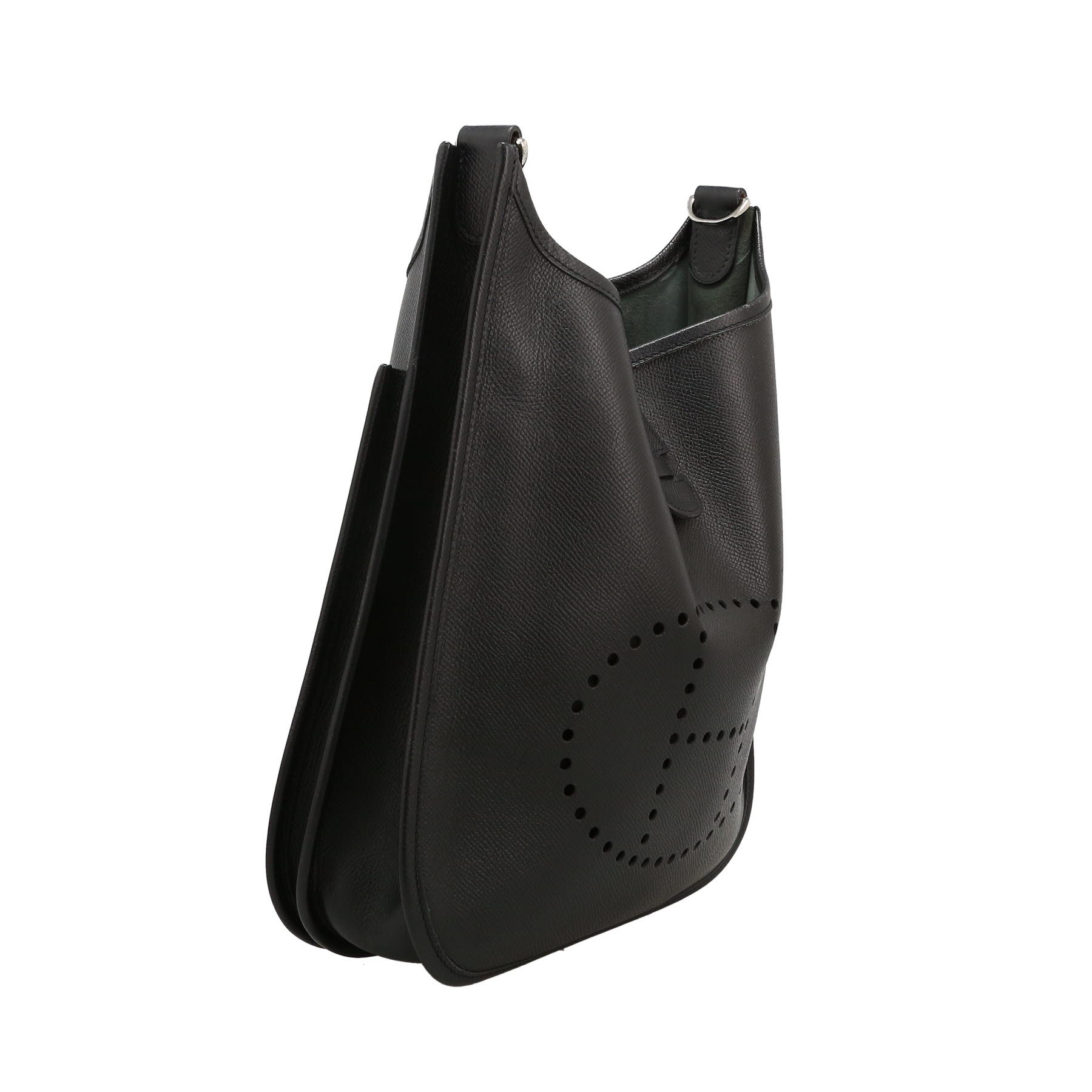 Hermès  Evelyne shoulder bag  in black epsom leather