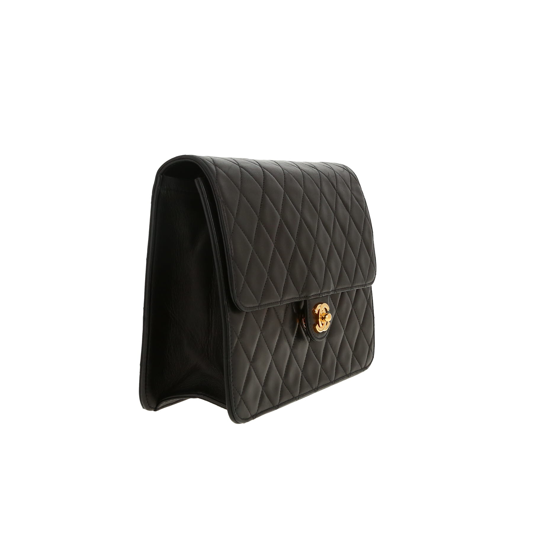 Chanel  Timeless shoulder bag  in black quilted leather