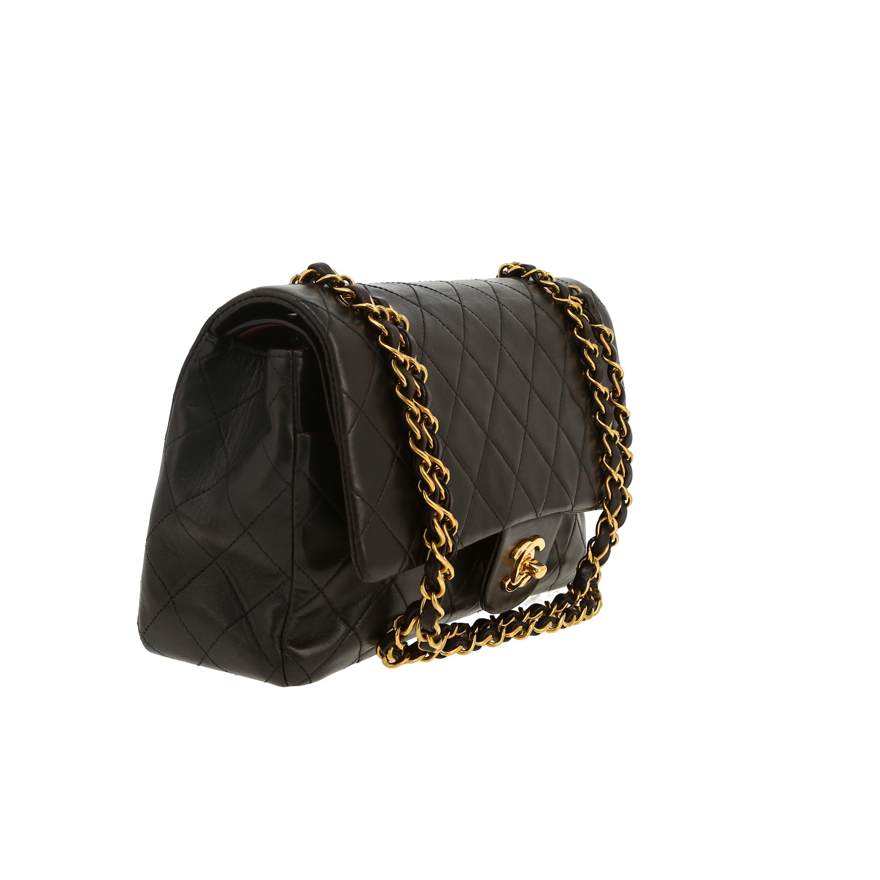 Bolso de mano Chanel  Timeless Classic en cuero acolchado negro