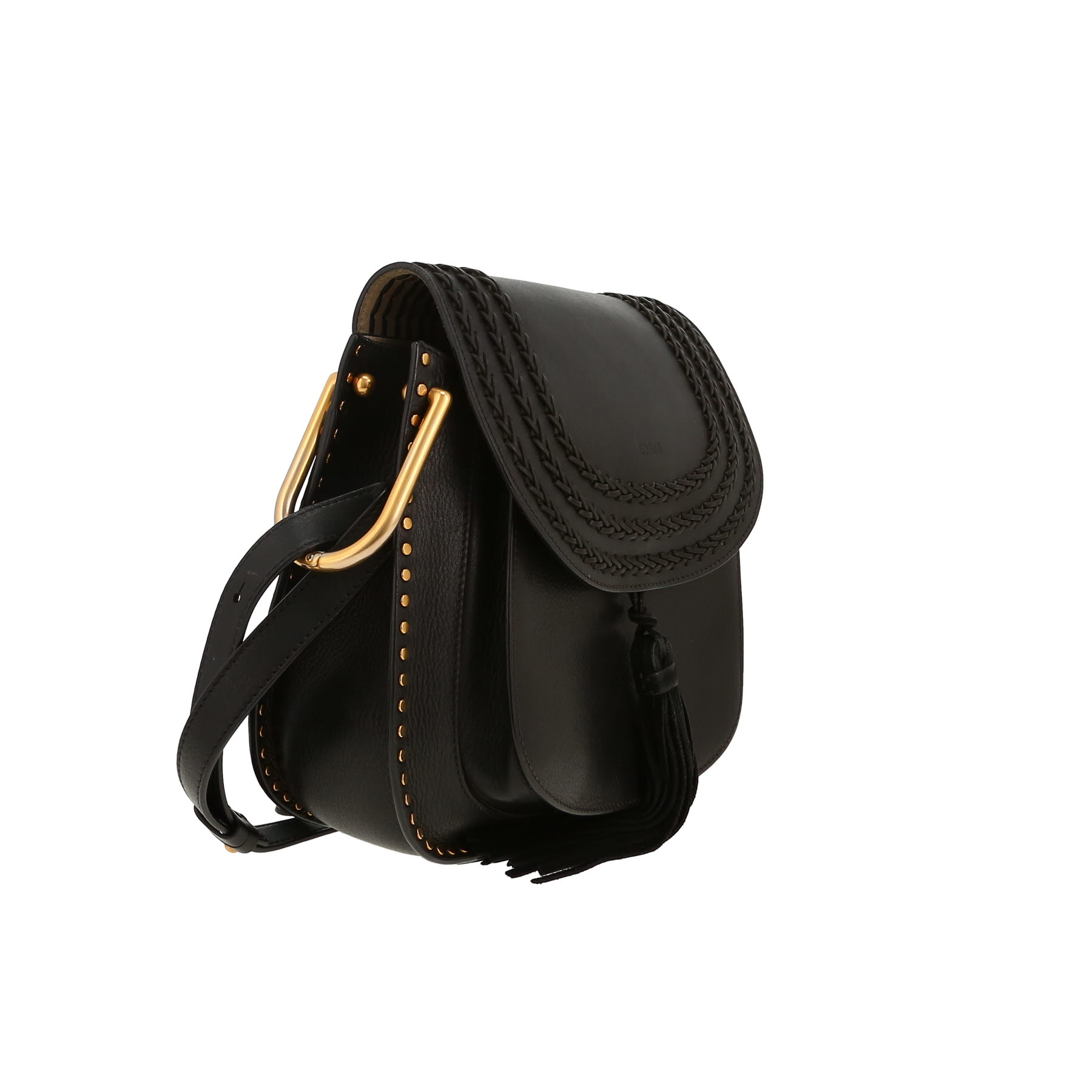 Chloé  Hudson shoulder bag  in black leather