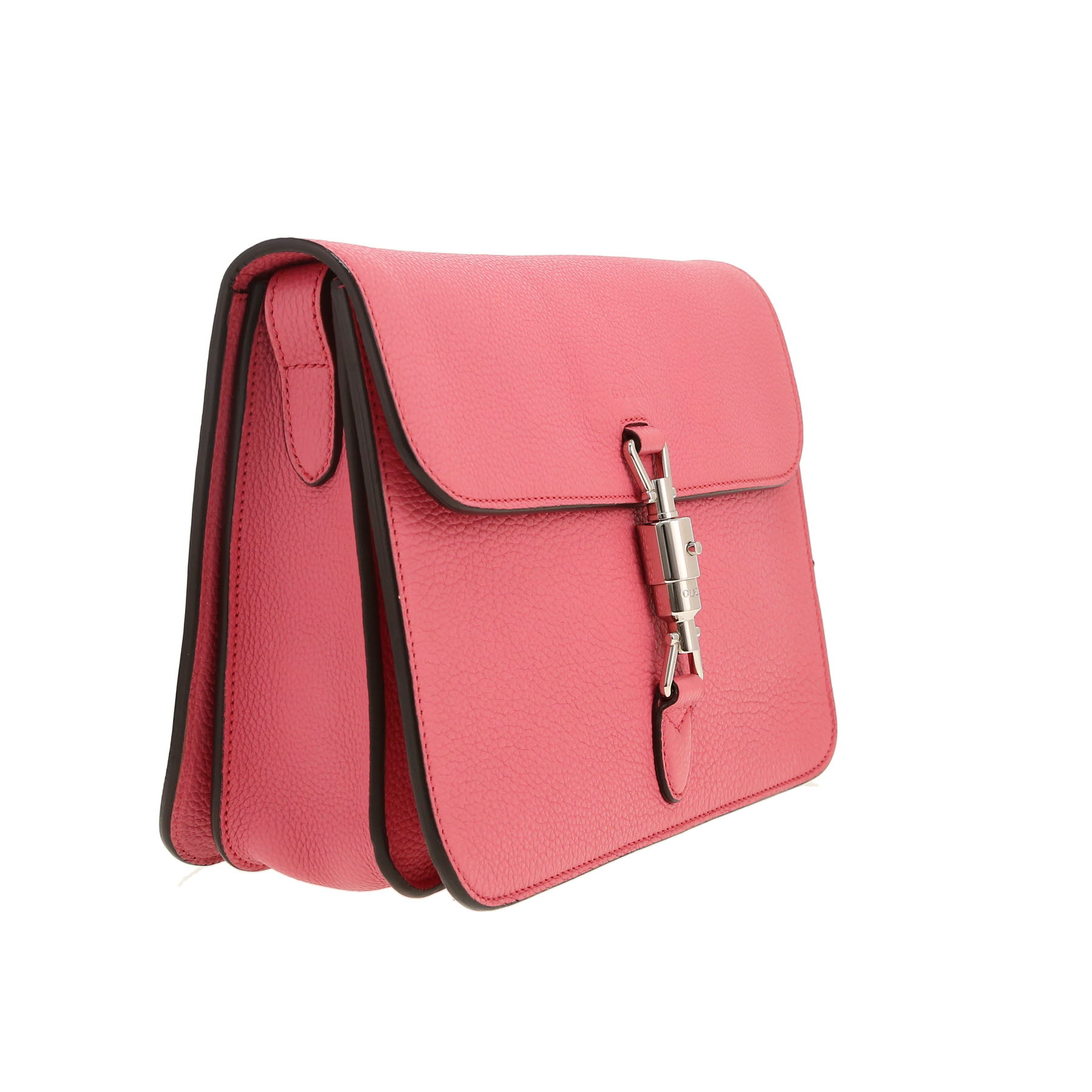 Gucci  Jackie Soft shoulder bag  in pink grained leather