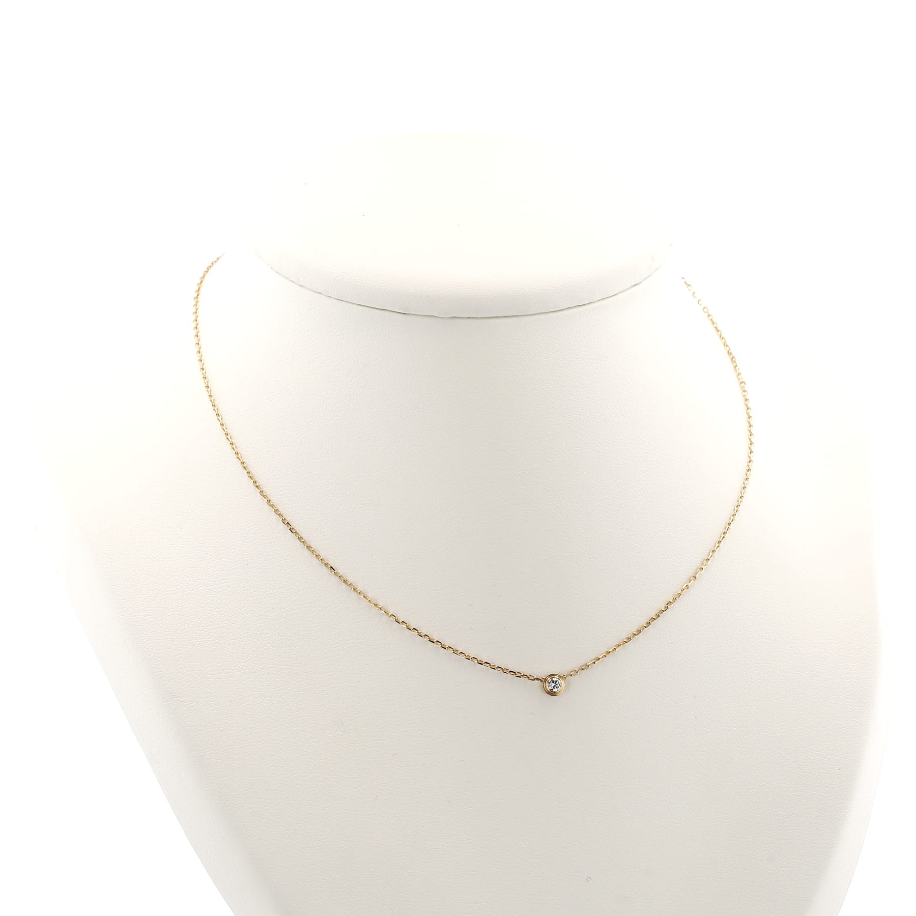 Collier Cartier Cartier d'Amour petit modèle en or jaune et diamant Collier Cartier Cartier d'Amour petit modèle en or jaune et diamant