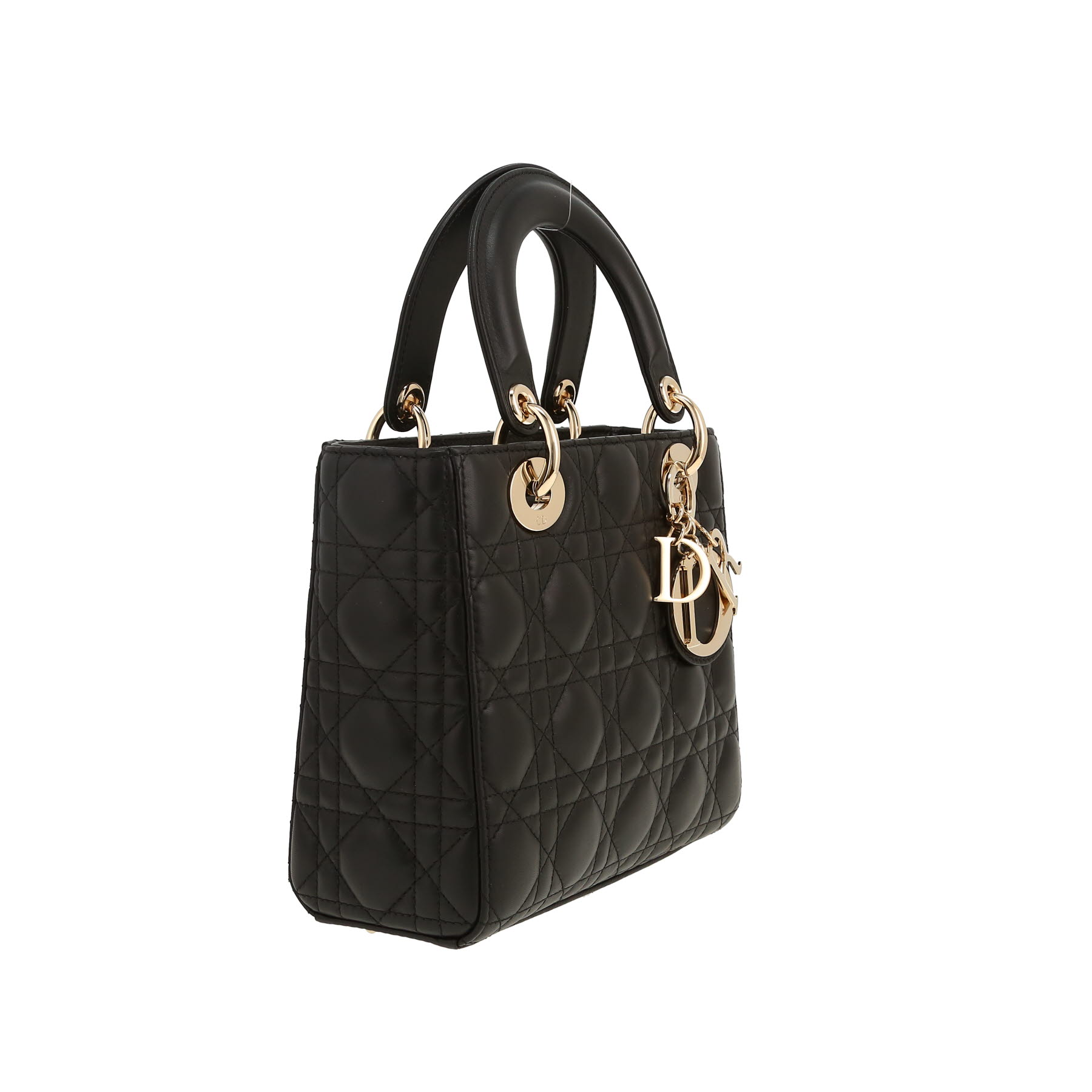 Dior  My ABCDIOR small model  handbag  in black leather cannage