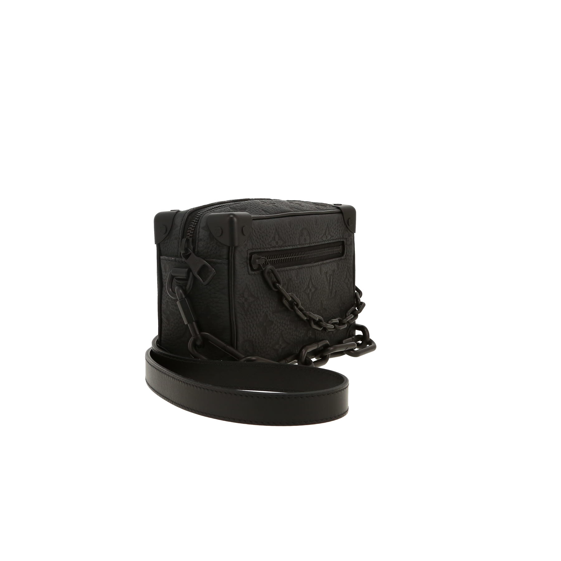 Louis Vuitton  Soft Trunk shoulder bag  in black empreinte monogram leather
