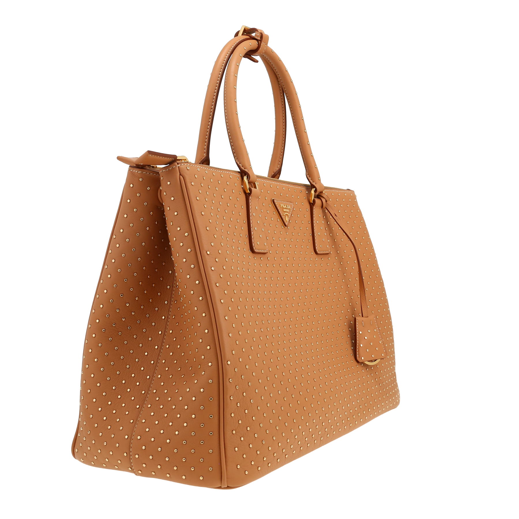 Prada  Galleria handbag  in gold leather